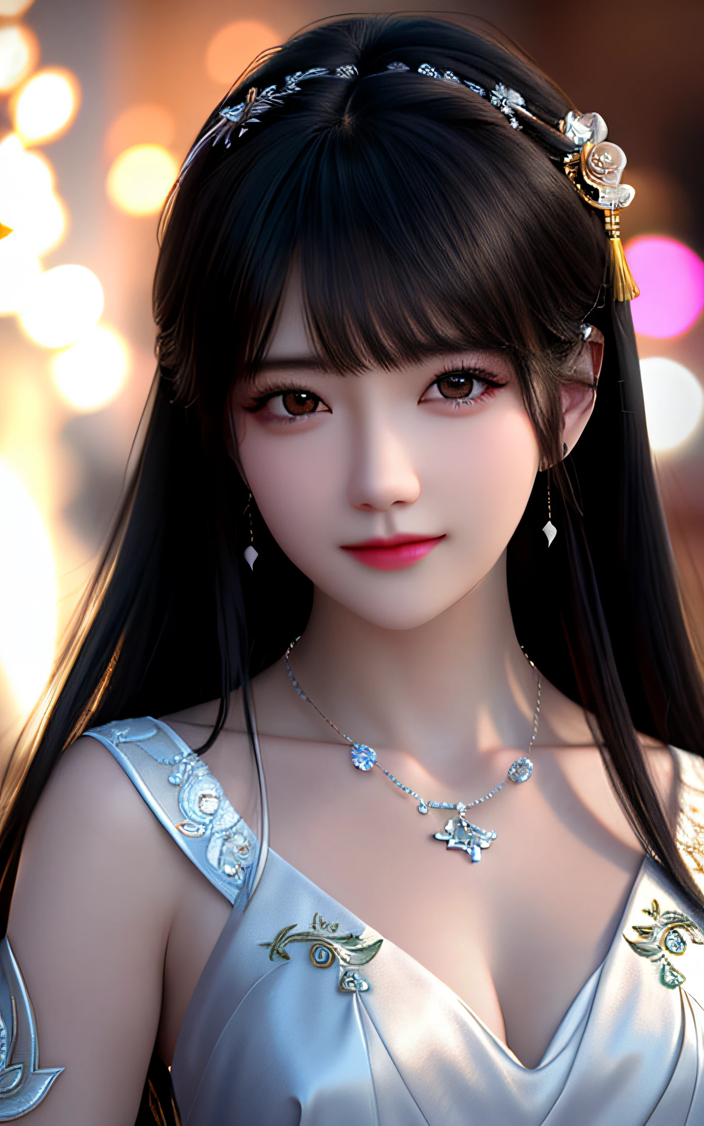 best quality, masterpiece, highres, 1girl,china wedding dress,hair ornament,necklace, jewelry,Beautiful face,upon_body, tyndall effect,photorealistic, dark studio, rim lighting, two tone lighting,(high detailed skin:1.2), 8k uhd, dslr, soft lighting, high quality, volumetric lighting, candid, Photograph, high resolution, 4k, 8k, Bokeh