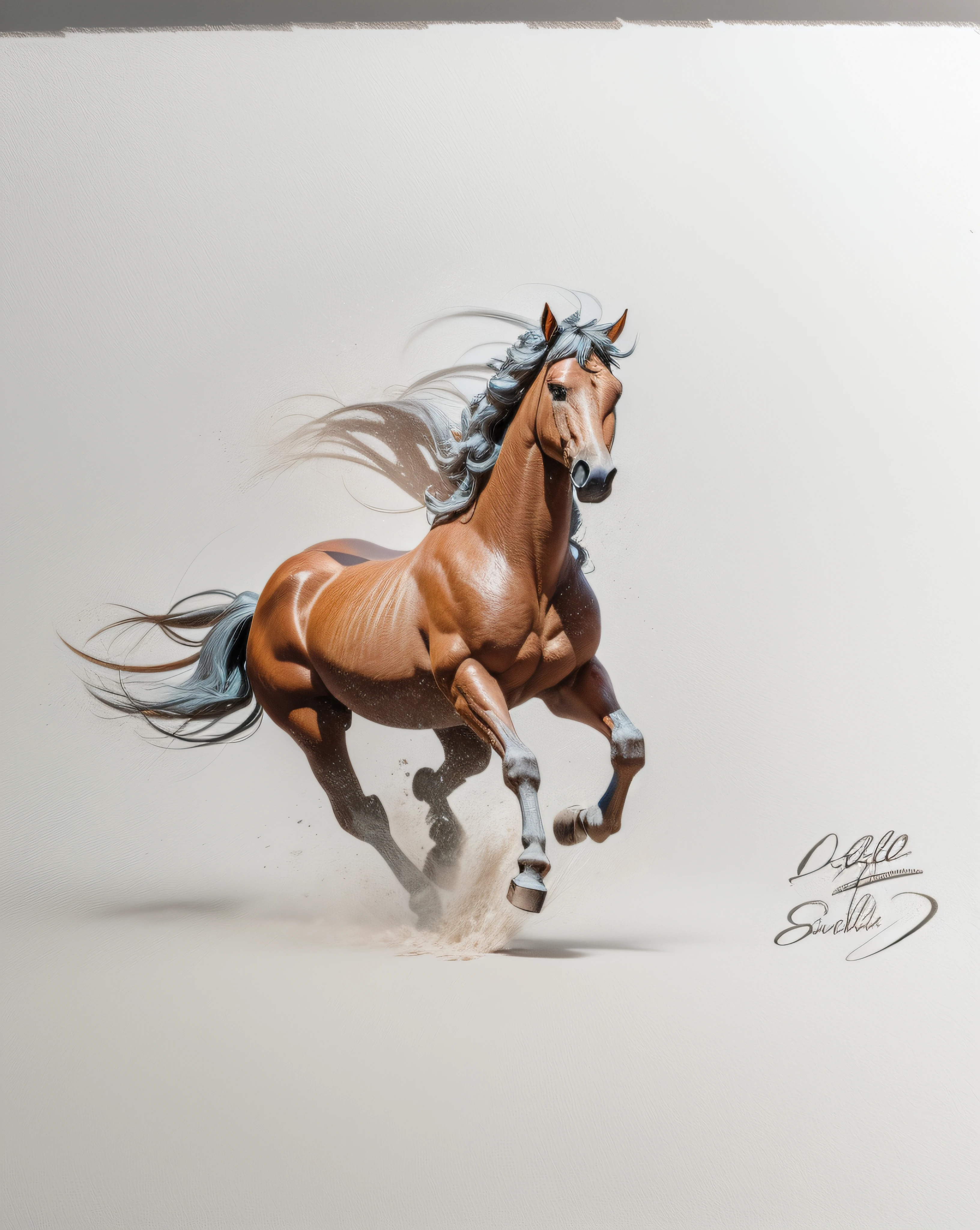 Cavalo, 3D. 4K.