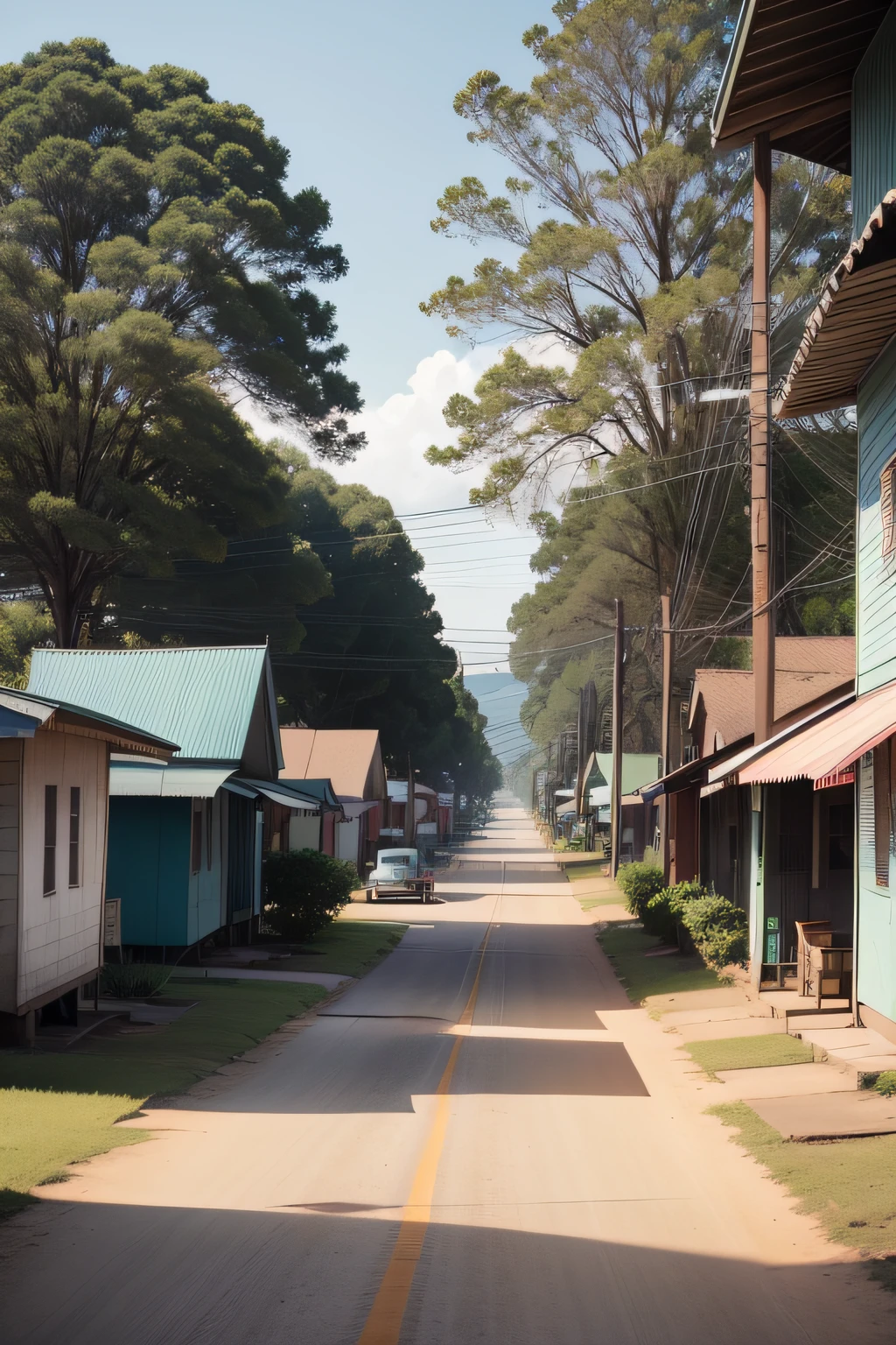 Cria uma paisagem da cidade Itta Bena no Mississippi, hiper realista do ano de 1940 no estilo vintage.