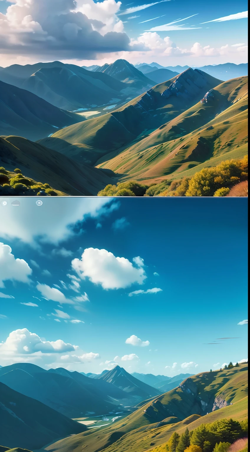 "Train a GAN network on a landscape photo dataset to generate a realistic image of a mountainous landscape. Adjust GAN settings to get an image with high resolution and realistic detail, tels que les arbres, Rochers et nuages dans le ciel. Ensuite, generate the image and compare it with an actual photo of a mountainous landscape to assess the quality of the image generated by the GAN."