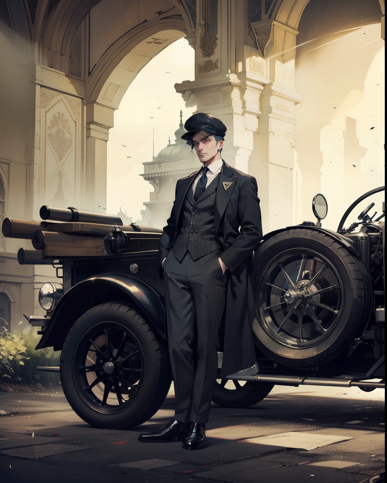 Mafia style peaky blinders