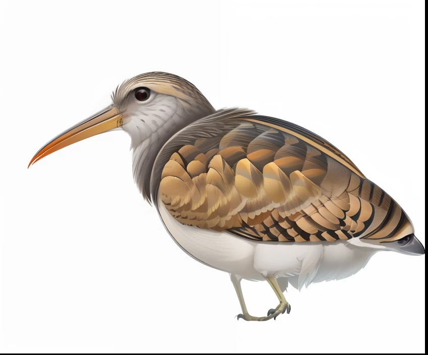 Alfid bird with long beak and long beak, an illustration of, A digital rendering, illustration, smooth shank, digital painted, computer - generated, A illustration, hyper realisitc, a variety of poses, close up photograph, computer generated, female looking, rendering, halyomorpha halys, highly detailed barlowe 8 k, posed, profile shot