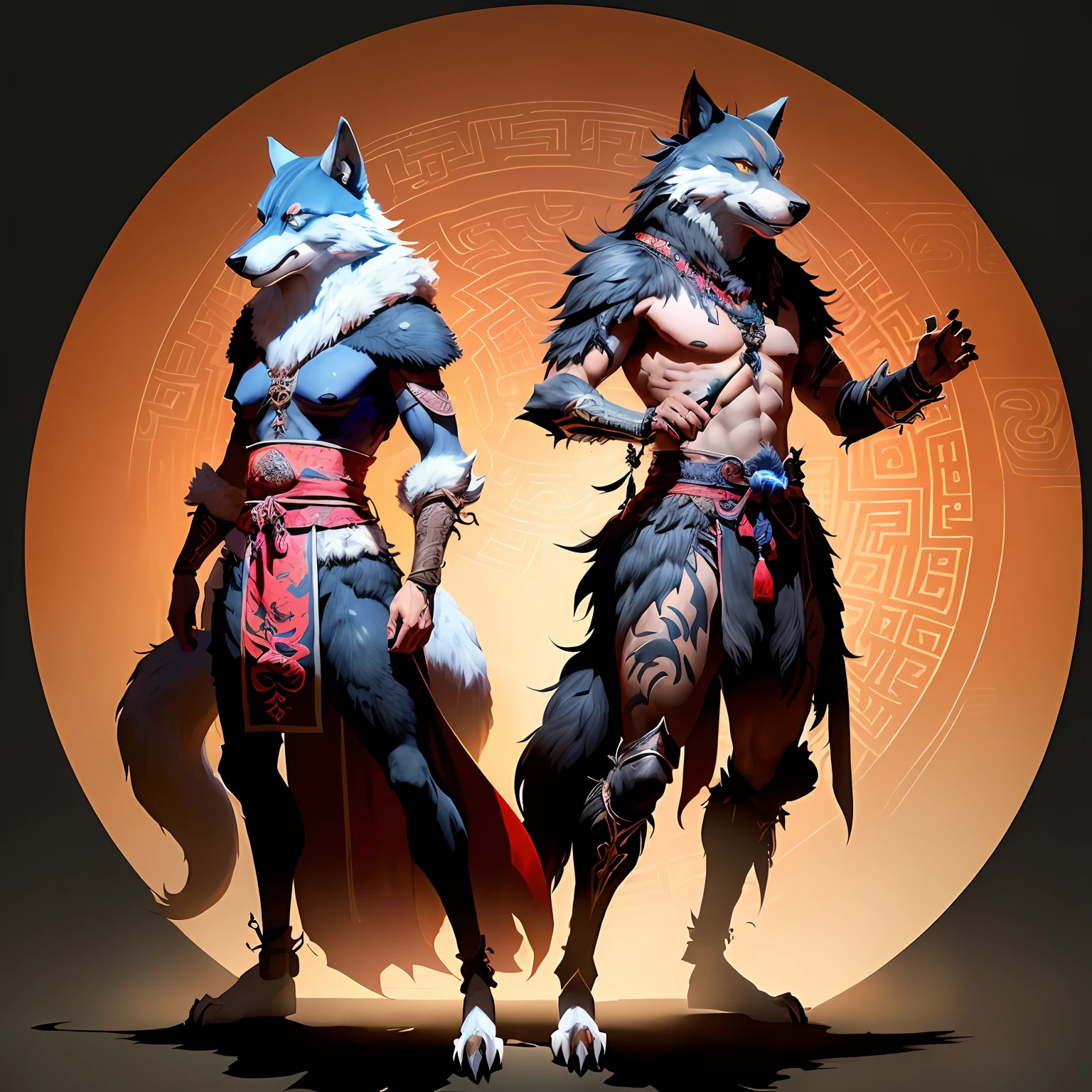 Furry Wolf Orcs under legend
