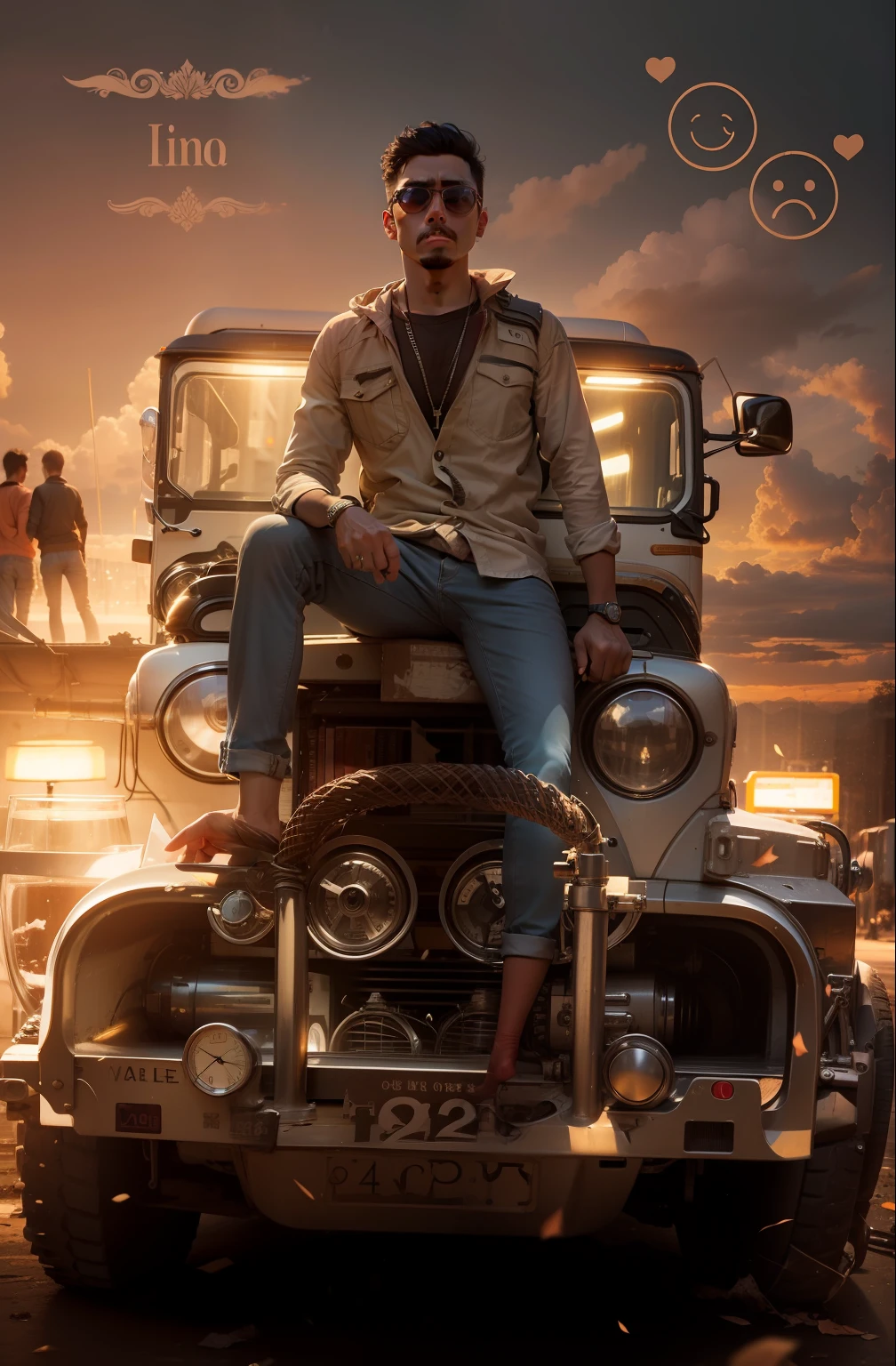 Please change background and change face
