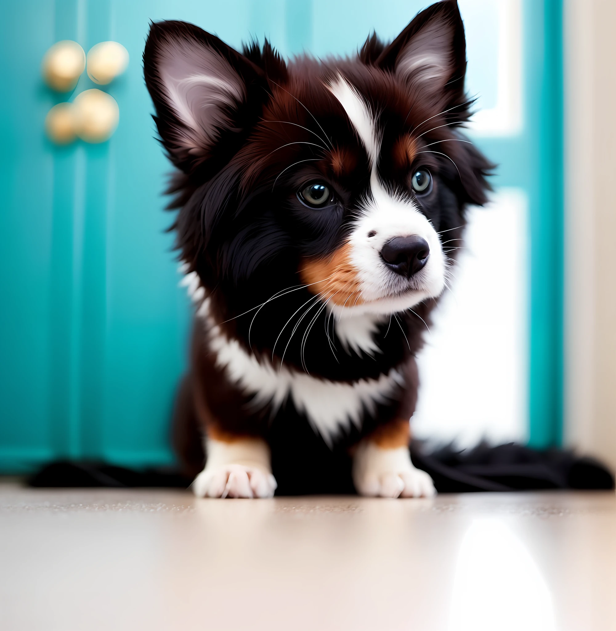 Fan hair dull fur cute