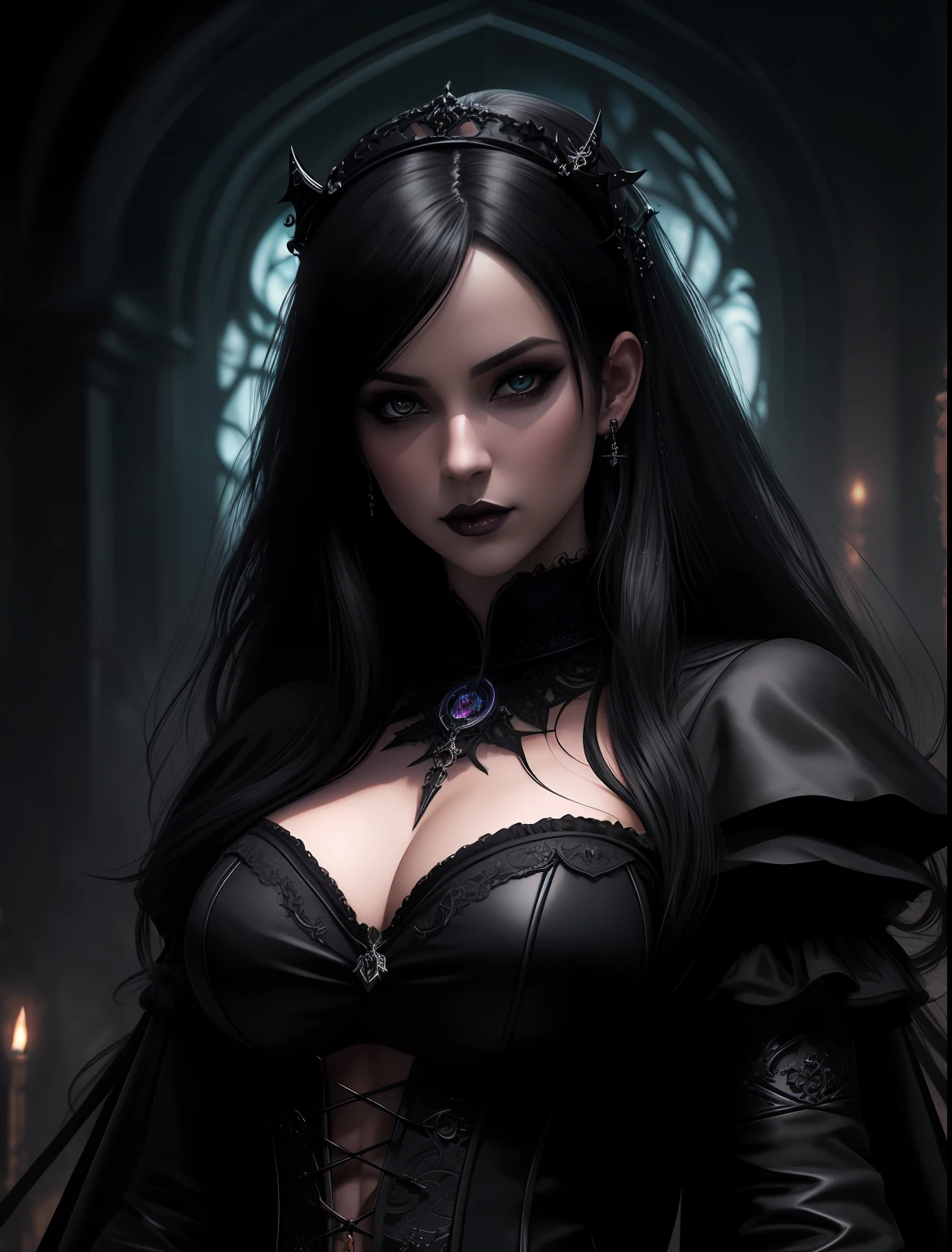 oscuro, profano, mal, astral, Estilo olpntng espeluznante, vampiro, mistic, Bonita cara perfecta con piel suave, Retrato de arte conceptual por Greg rutkowski, Artgerm, hyperdetailed intricately detailed gothic art trending on artstation triadic colors, Motor irreal, fantastical, Detalles intrincados, splashscreen, colores complementarios, fantasy concept art, 8K resolution, gothic deviantart masterpiece, oils, trazos intensos, goteo de pintura, oscuro, profano, mal, astral, horripilante,