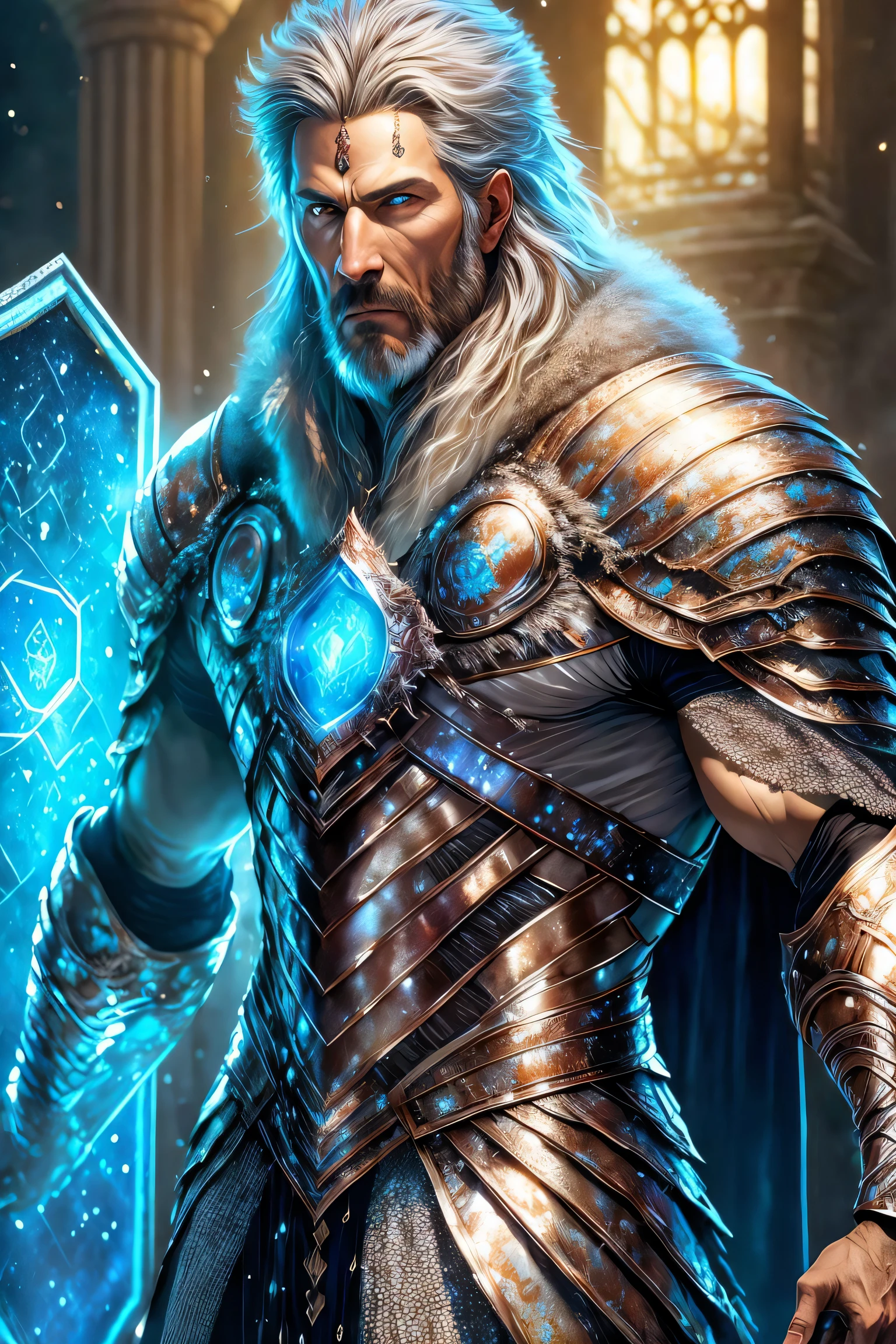 best quality, masterpiece, ultra high res, (photo realistic:1.4), surrealism, dream-like,fusionart, 
Mageward, magical defense, arcane shields, protective spells, barrier creation, magical guardian, warding runes,