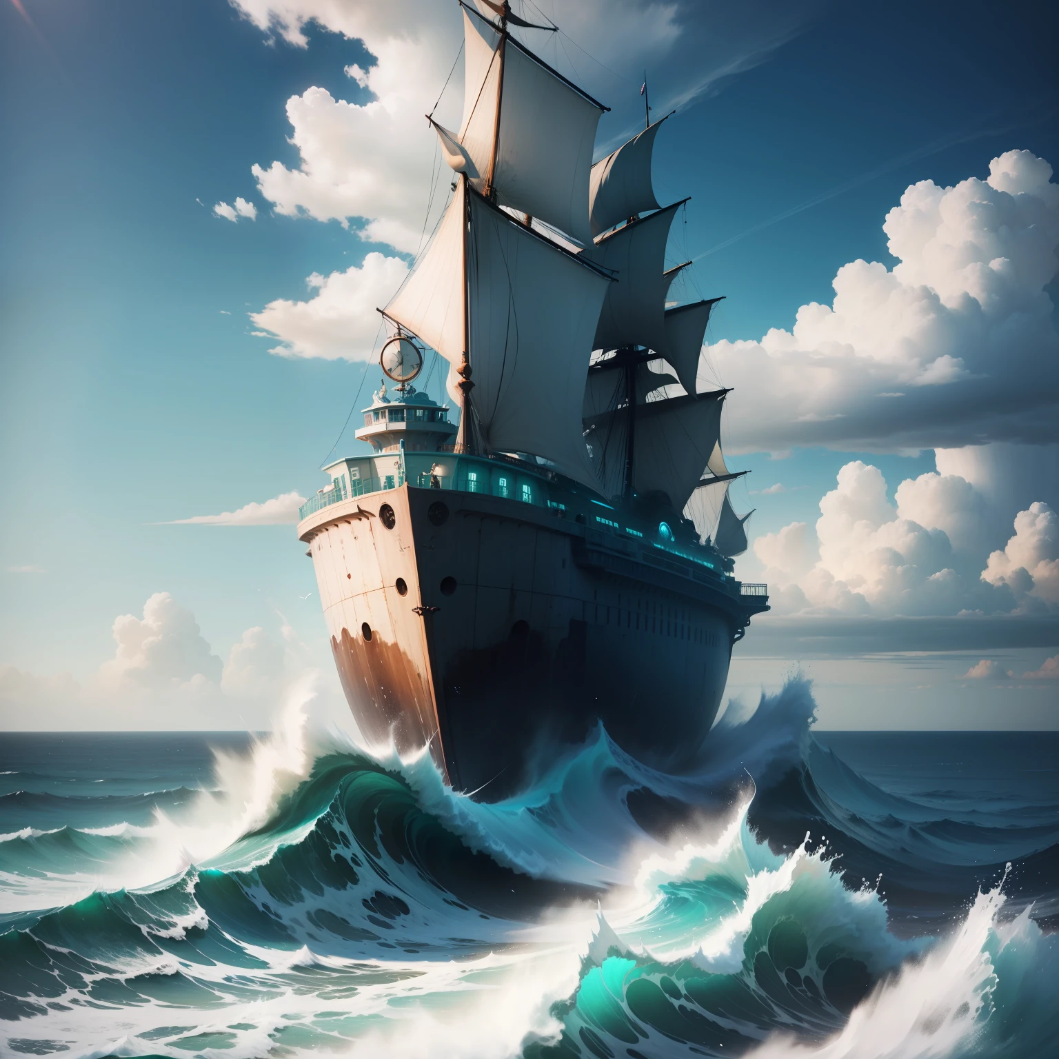 I’m feeling kind of sea sick, concept art,4k