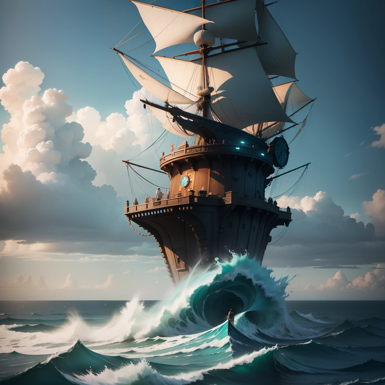 I’m feeling kind of sea sick, concept art,4k