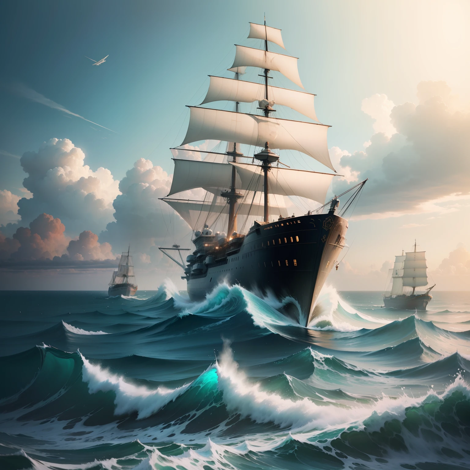 I’m feeling kind of sea sick, concept art,4k