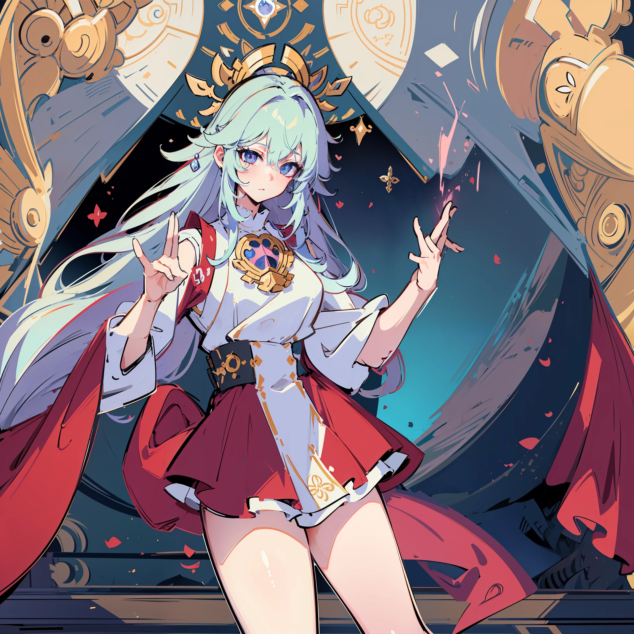 Create a breathtaking masterpiece featuring immaculate details, brilliant lighting, and unparalleled quality. Emphasize the anime style with intricate hair and mesmerizing eyes.