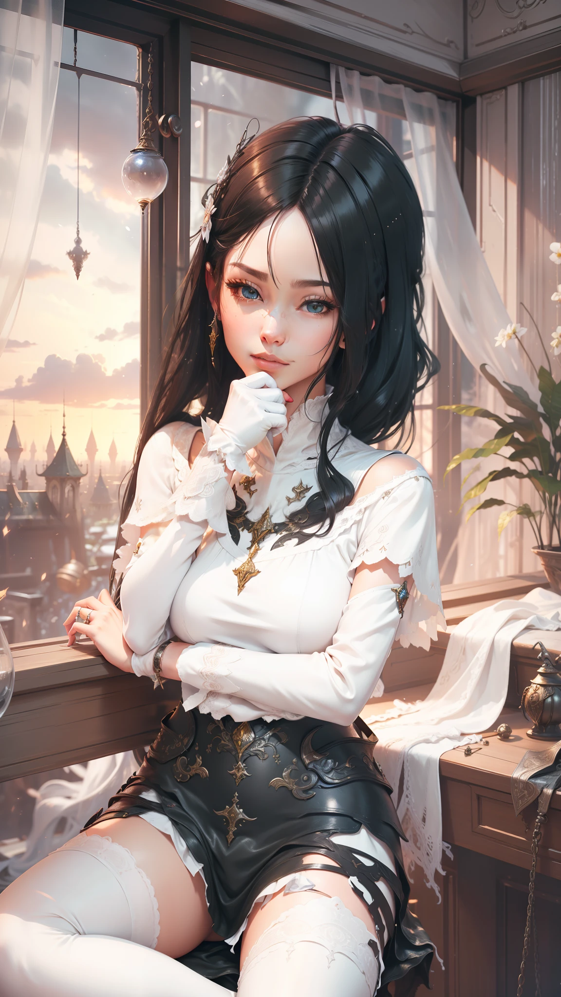 masterpiece, best quality, highres, fantasy game part , clothing game , perfect world , final fantasy, final fantasy part , 4k