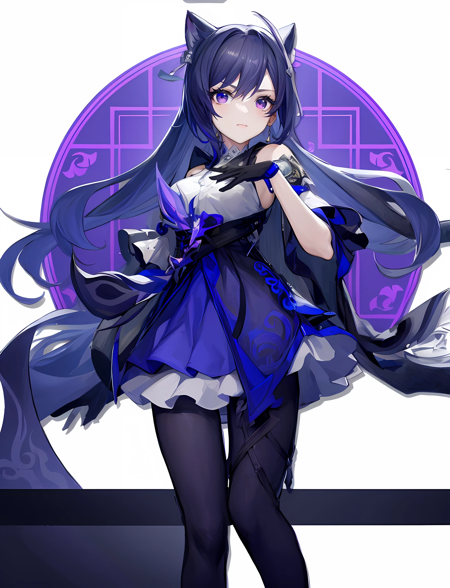 (Purple-eyed),Clear and beautiful eyes