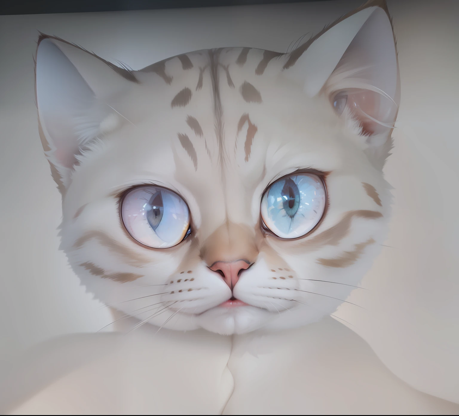 Cat, 8k, high quilty, realistic, 3d, beautiful realistic، Cool details, raw photo, selfie, realistic eyes, Light and cool lighting, photo realistic, Cel shaded, Gel lighting, ultra details
