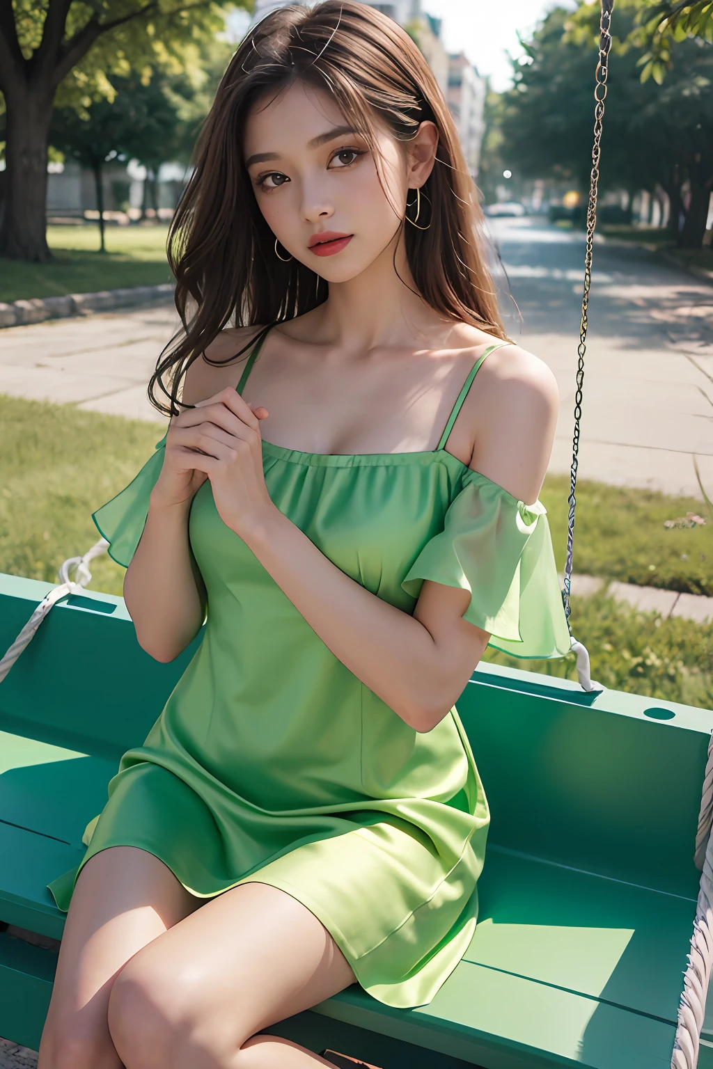 silk, seda, Women Summer Buffing Sleeve Off Shoulder Mini Dress a Line Flowy Swing Dress, lime green, verde claro, cetim, Este, vestido de cetim, Seda organza, strap dress, cetin, satin dress