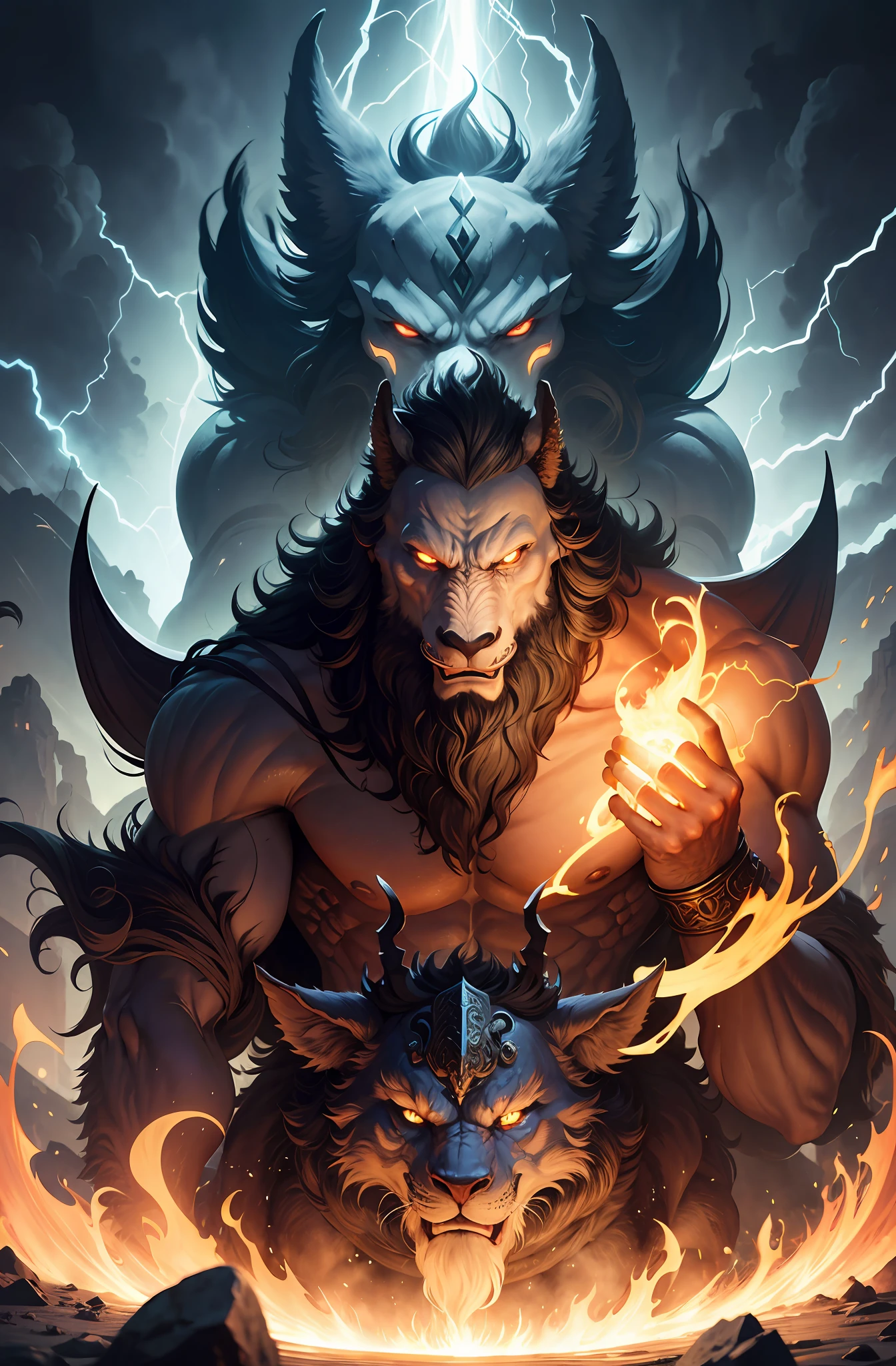 mythological stories，The five-element behemoth --auto