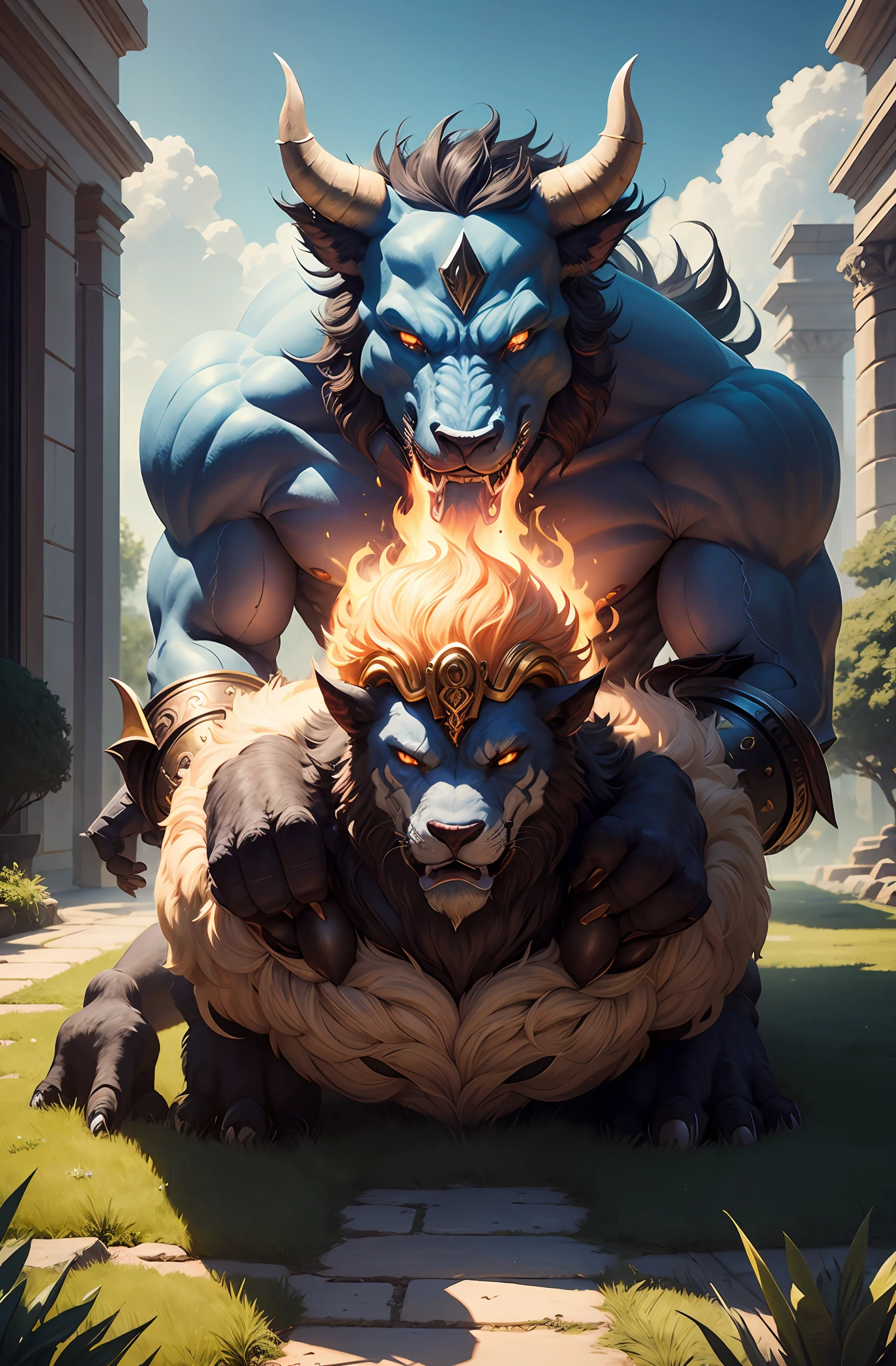 mythological stories，The five-element behemoth --auto