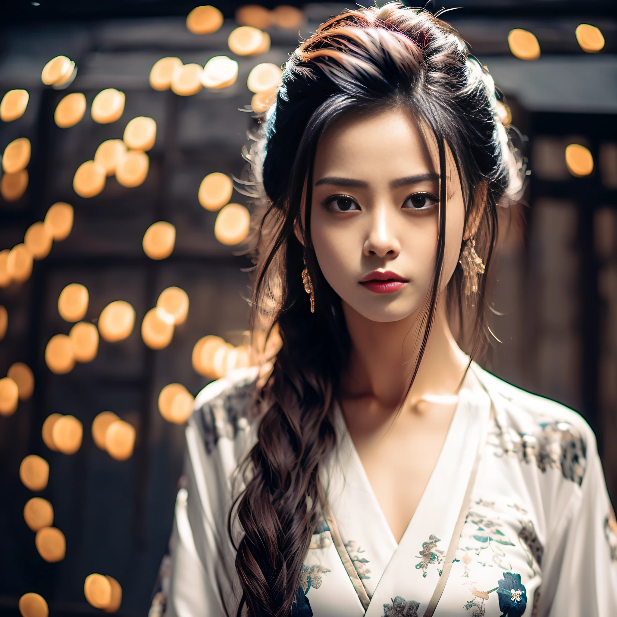 best quality, masterpiece, highres, wuxia 1girl, china dress, super Beautiful face, super beautiful eye, super beautiful hair