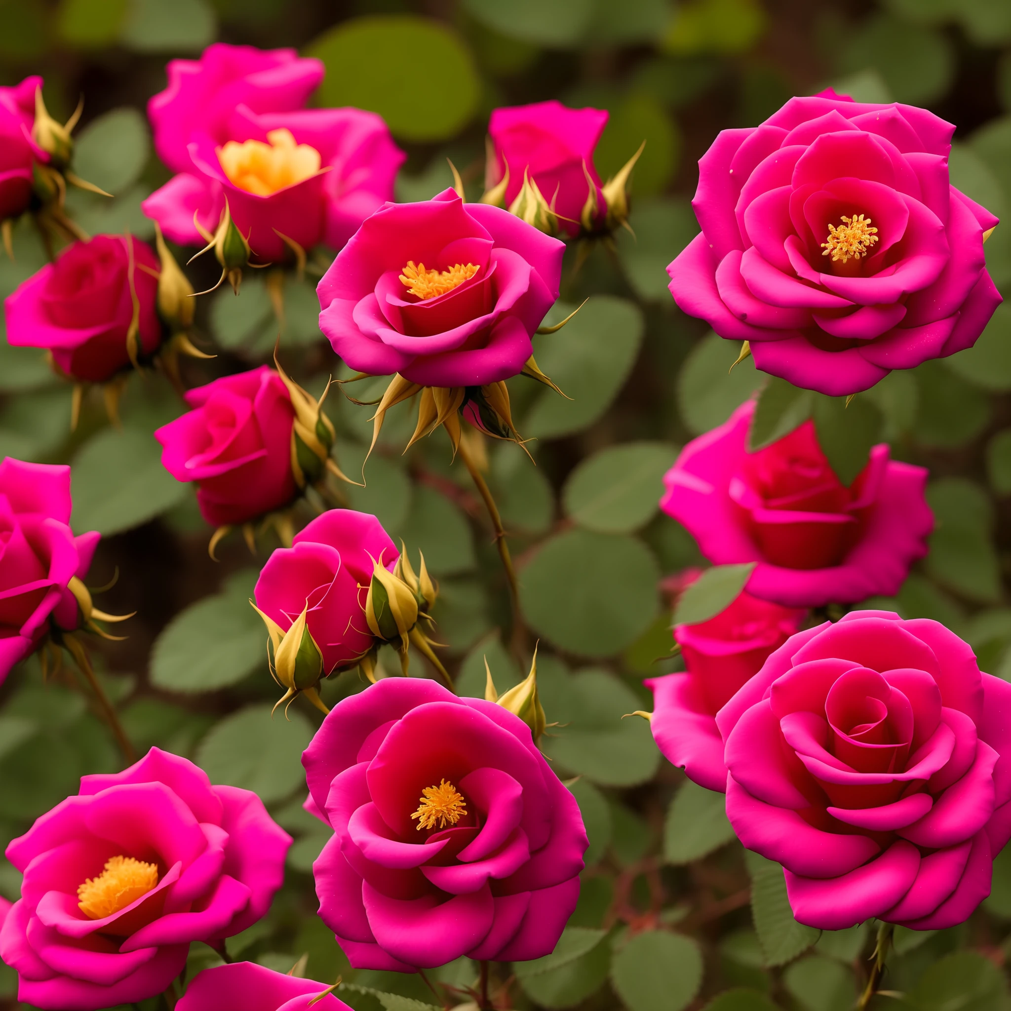 Rosa serenada com borbolet
as