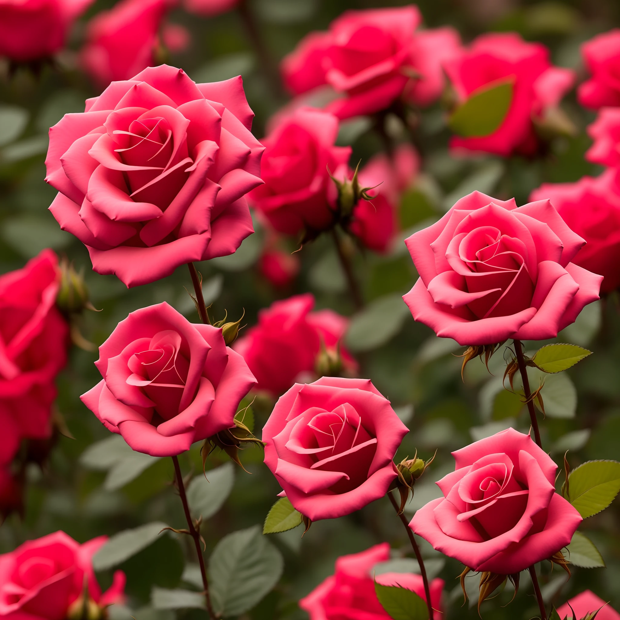Rosa serenada com borbolet
as
