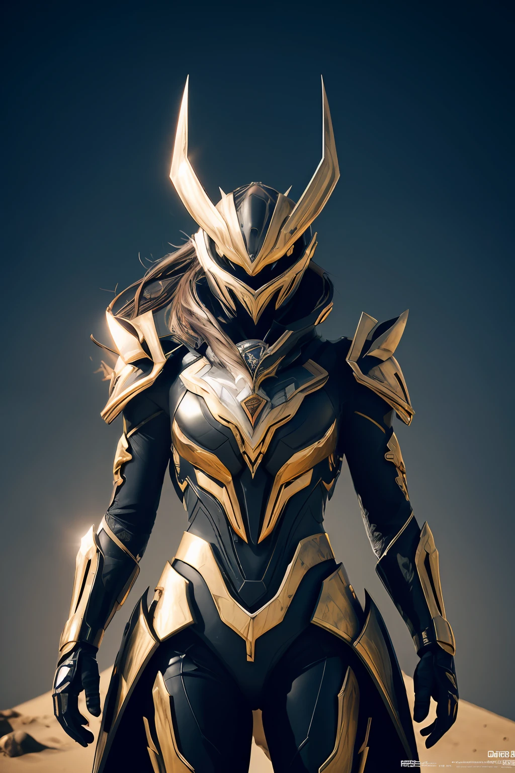 1 japanese girl, glowing eyes,  golden armor, reflective, sunshine ,  blue sky, 
dramatic lighting,
(masterpiece:1.2), best quality, high resolution,   beautiful detailed, extremely detailed, perfect lighting, 1 japanese, WARFRAME, prime,rhino prime,volt prime,saryn prime dynamic pose, intricate pattern, heavy metal, energy lines, faceless, glowing eyes, long silver hair, wind blown hair, elegant, intense, blood red and black uniform, bloody wings, solo, desert, sunny, bright, claws, dramatic lighting, (masterpiece:1.2), best quality, high resolution, beautiful detailed, extremely detailed, perfect lighting, zhongfenghua, from below