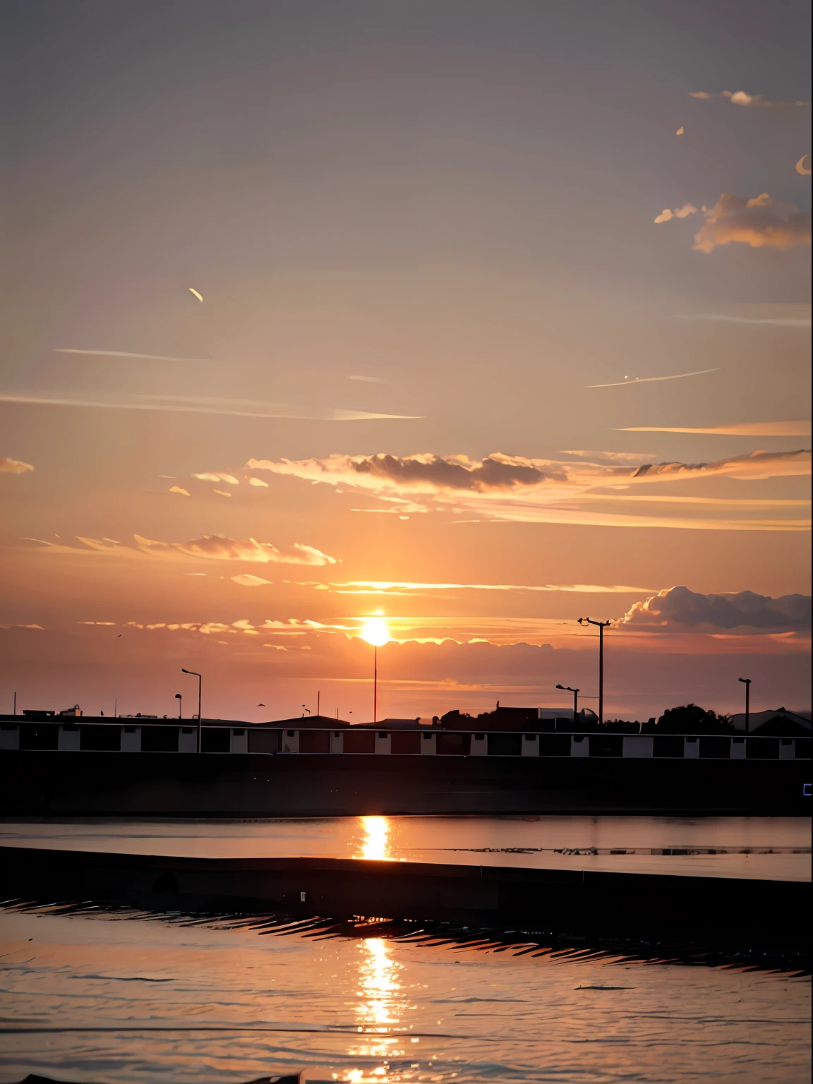evening light | the sunset | Burning clouds | empty of people