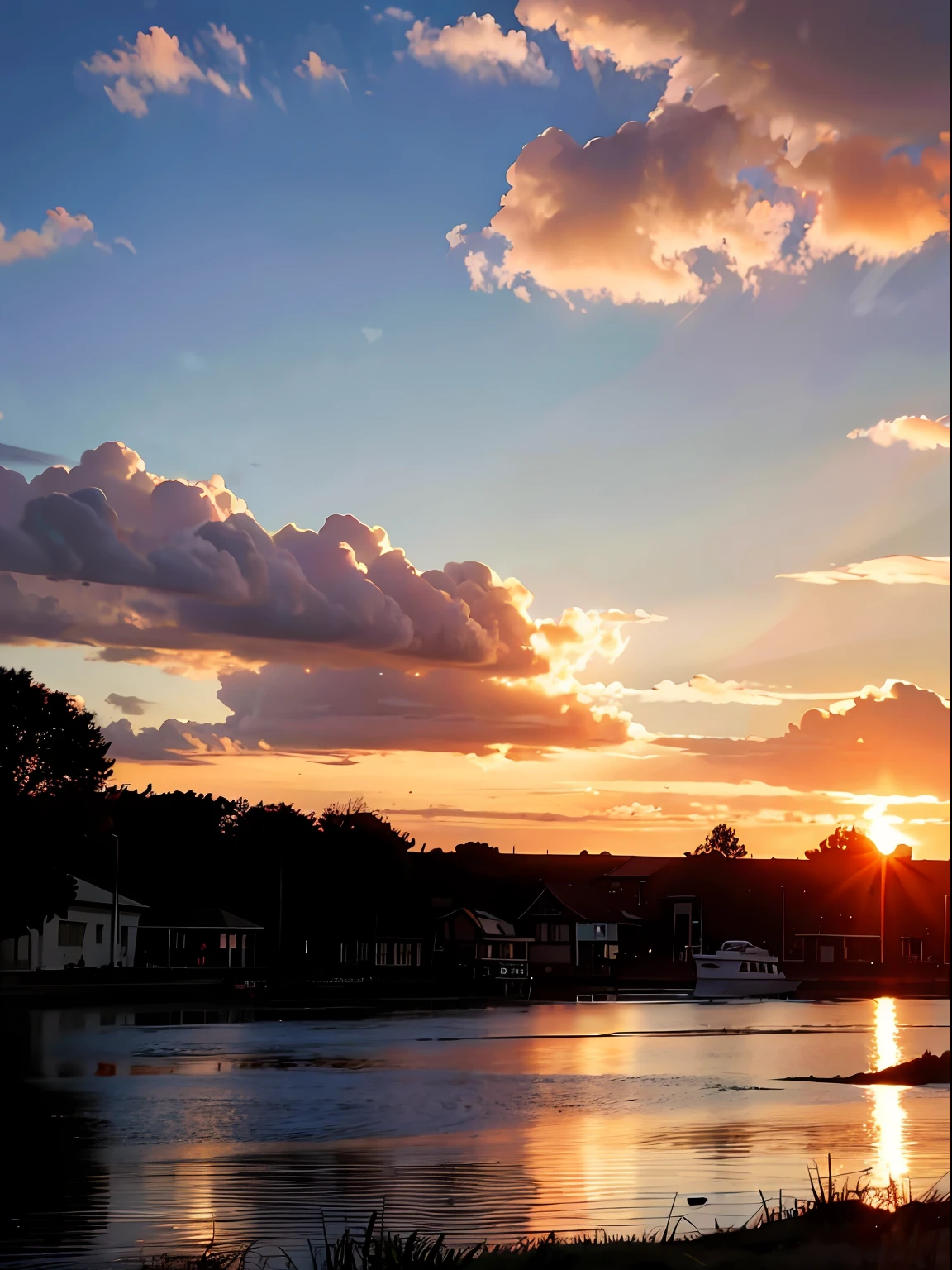 evening light | the sunset | Burning clouds | empty of people