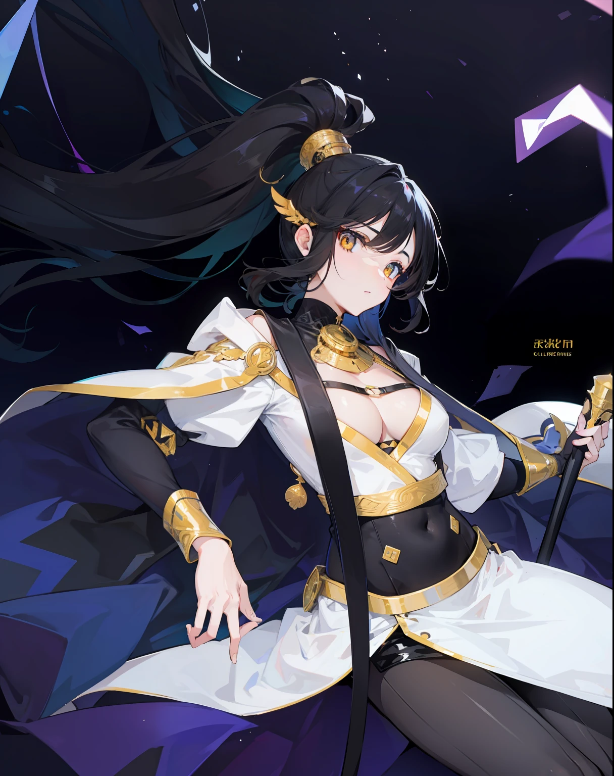 Golden eyes,Confident girl