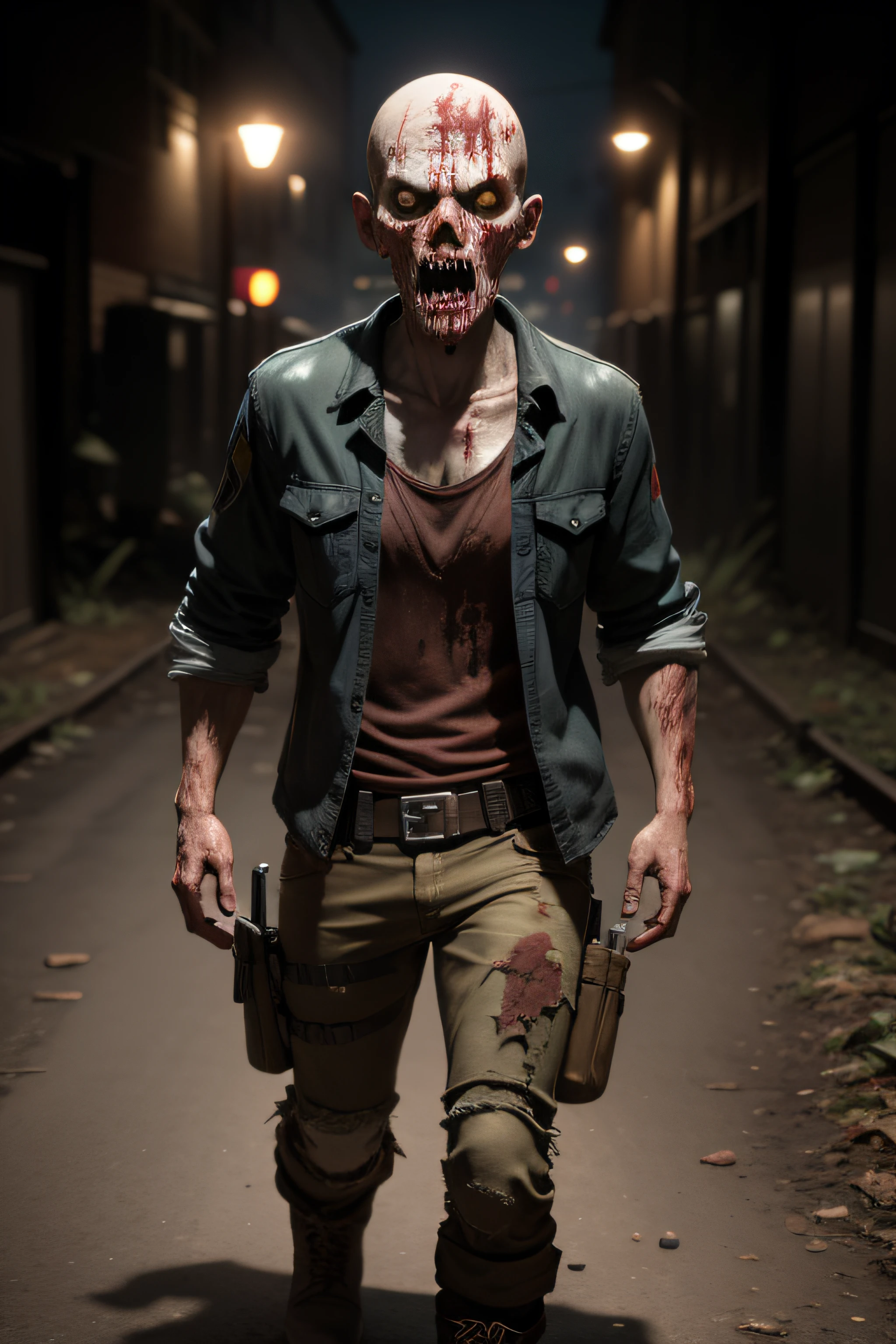 zumbi ((The Walking Dead)) series, 3D, 4K.