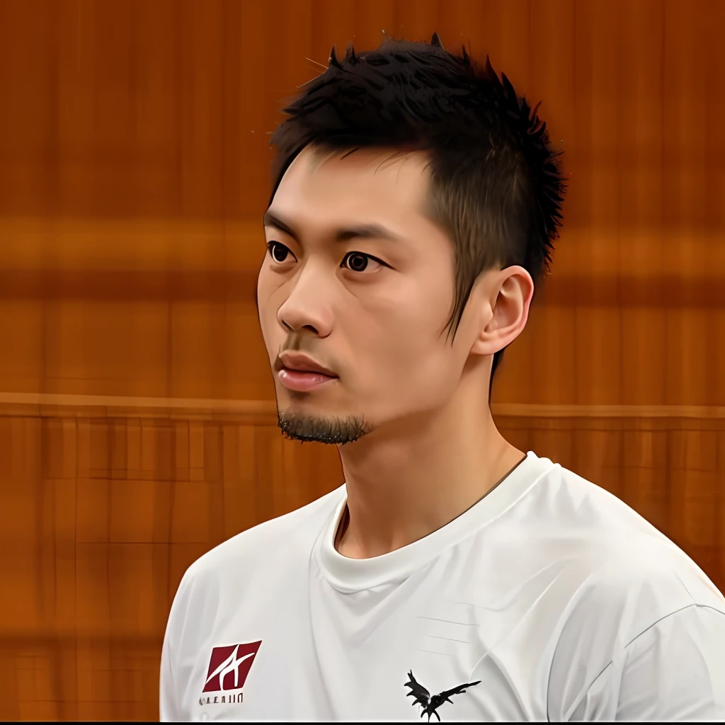 Lin Dan badminton racket hits the white pigeon