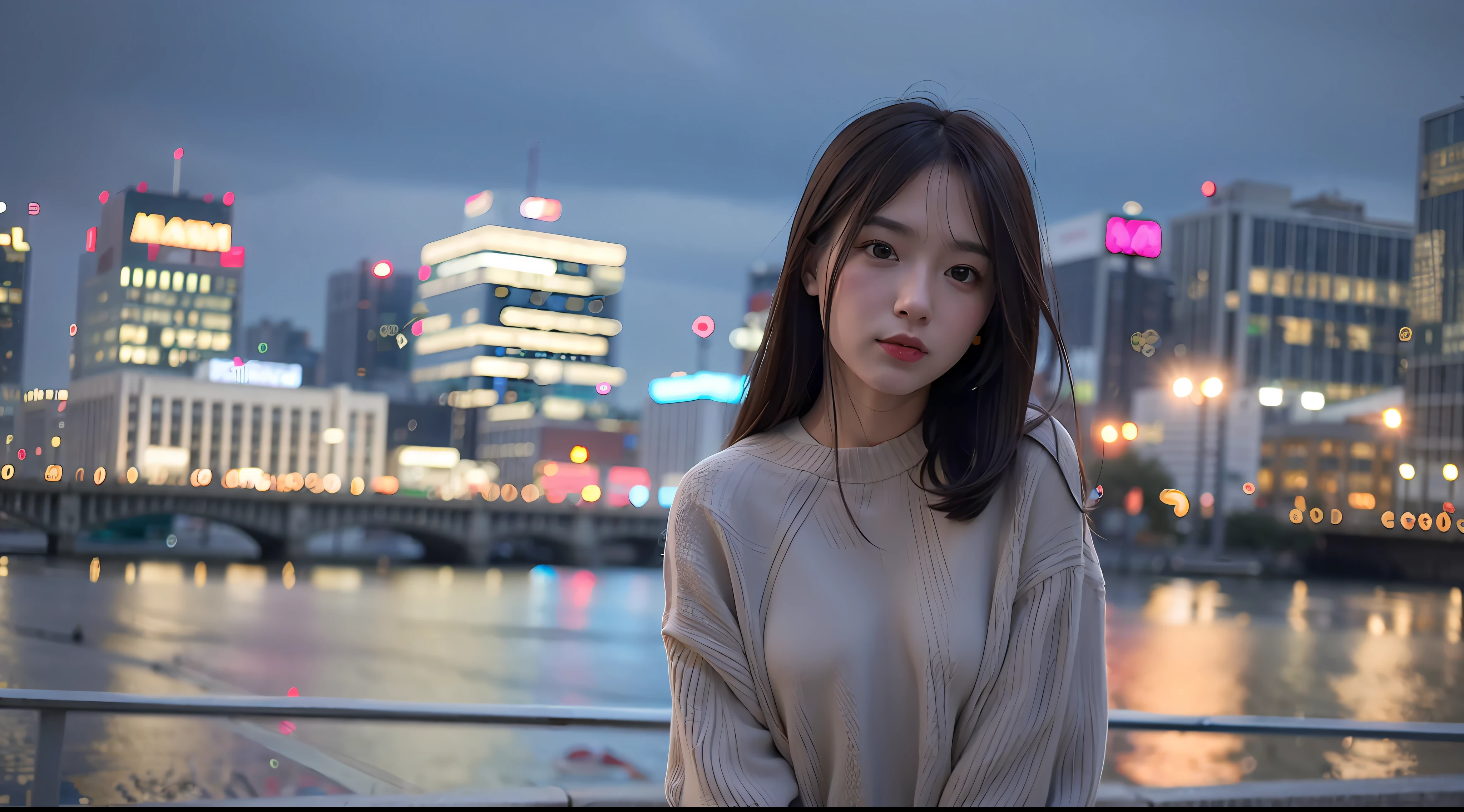 mix4,(8k, RAW photo, best quality, master:1.2), (realistic, photo-realistic:1.37),1girl,cute,cityscape,night,rain,wet,professional lighting,photon mapping,radiosity,physically-based rendering ,