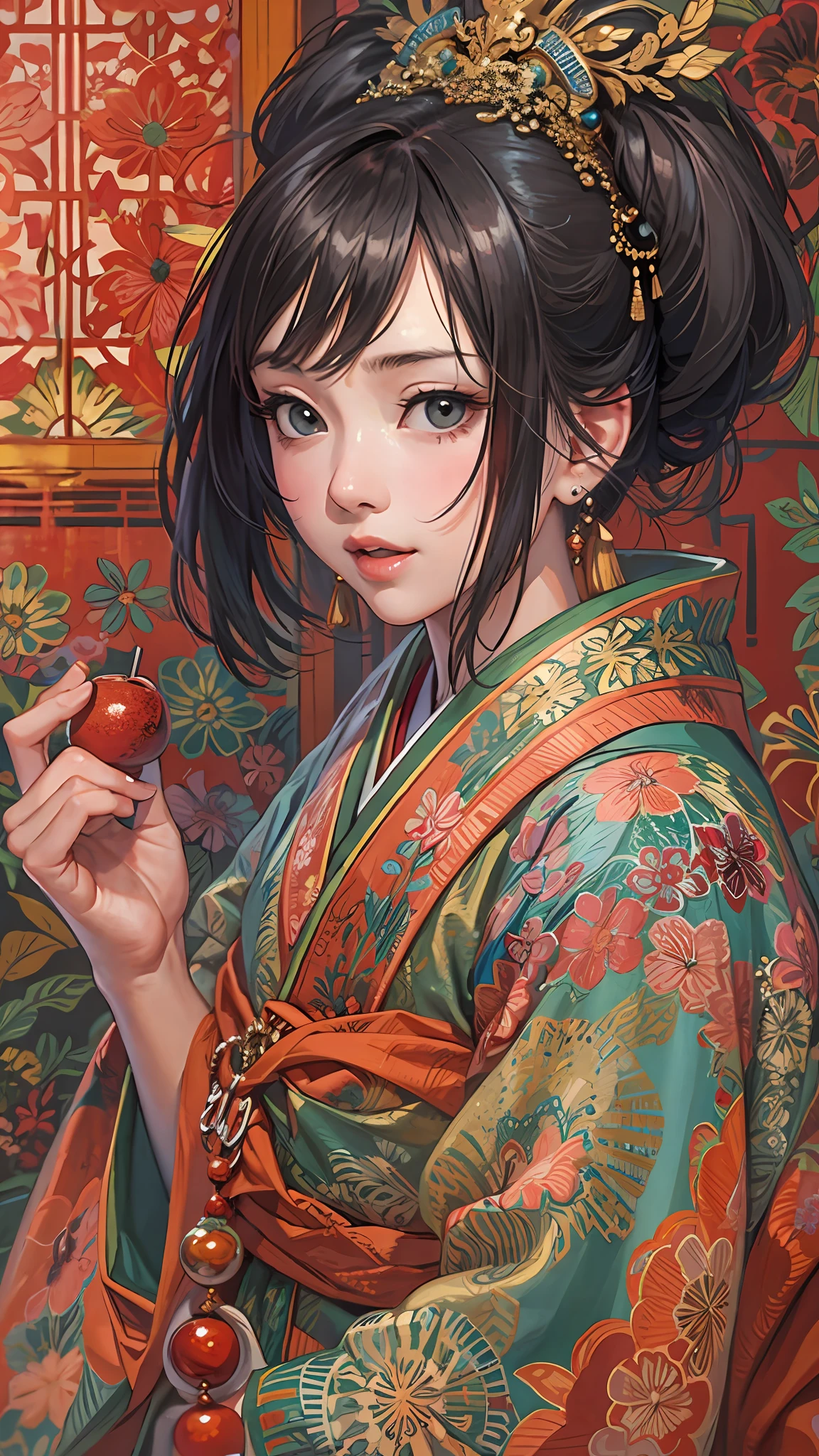 (best quality), girl,oriental detailed background,