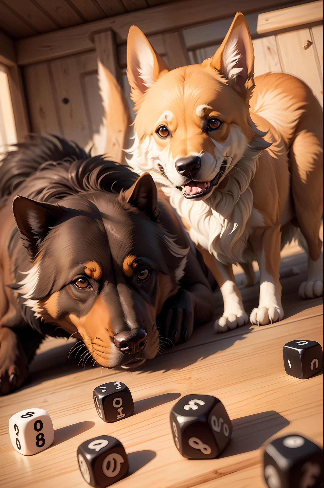 web elements for my wood and dog themed dice game website