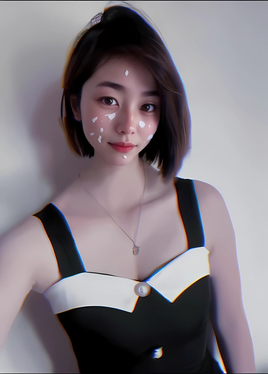 There was very, very much yogurt on my face without clothes