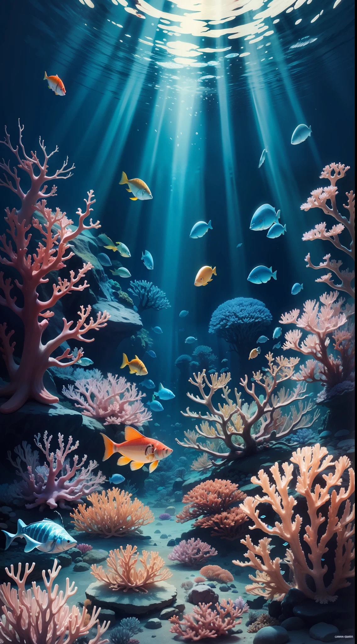 Underwater, corals, High resolution, fishes
