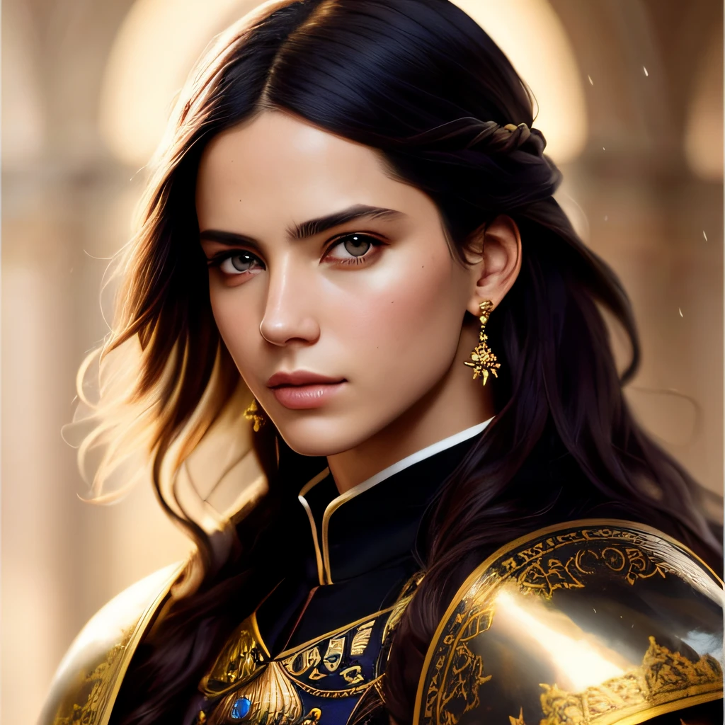 Model Style, (чрезвычайно подробные wallpaper CG Unity 8k), full shot body photo of the most beautiful artwork in the world, Medieval Armor, Hispanic men, Professional majestic oil painting, Antonio Moro, trends on ArtStation, Trends on CGSociety, Intricate, High Details, Clear Focus, Clear image, dramatic photorealistic painting by Midjourney and Greg Rutkowski, full - body, clean, beatiful face