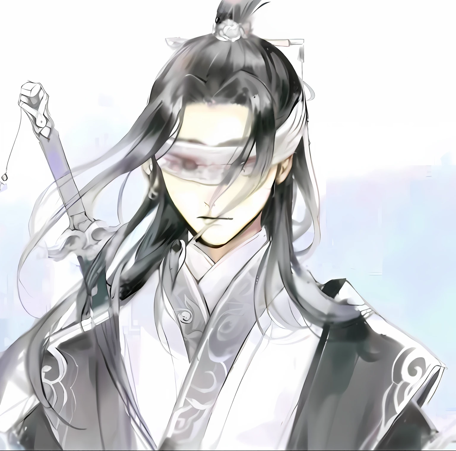Alavid image of a woman with a sword in her hand, Inspired by Seki Dosheng, heise jinyao, inspired by Wu Daozi, zhao yun, Inspired by Huang Shen, Inspired by Zhao Yuan, Inspired by Bian Shoumin, full-body wuxia, Inspired by Cao Zhibai, inspired by Wu Zuoren