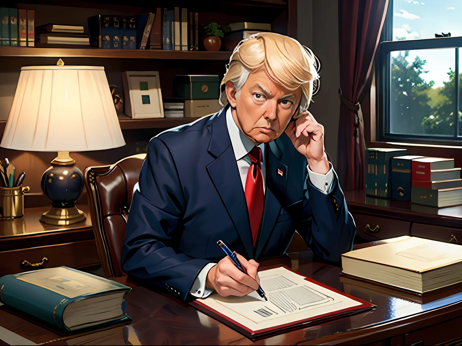United States ,Trump,office desk