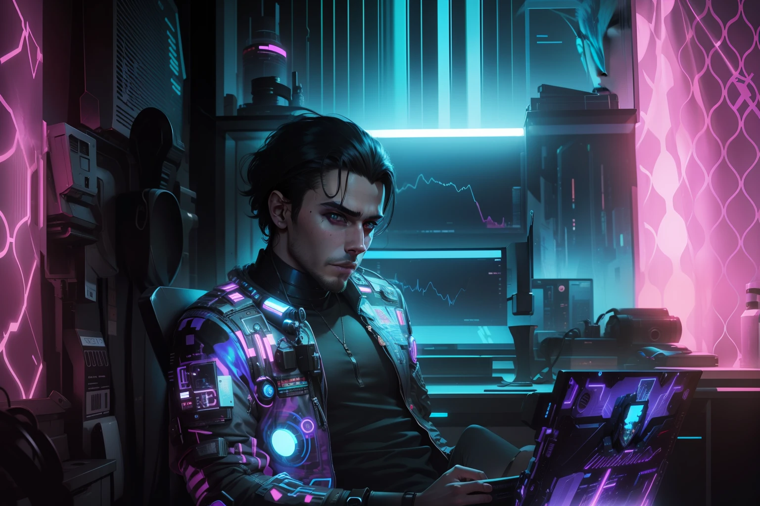 Change background cyberpunk handsome boy, realistic face,8k resulation , ultra realistic