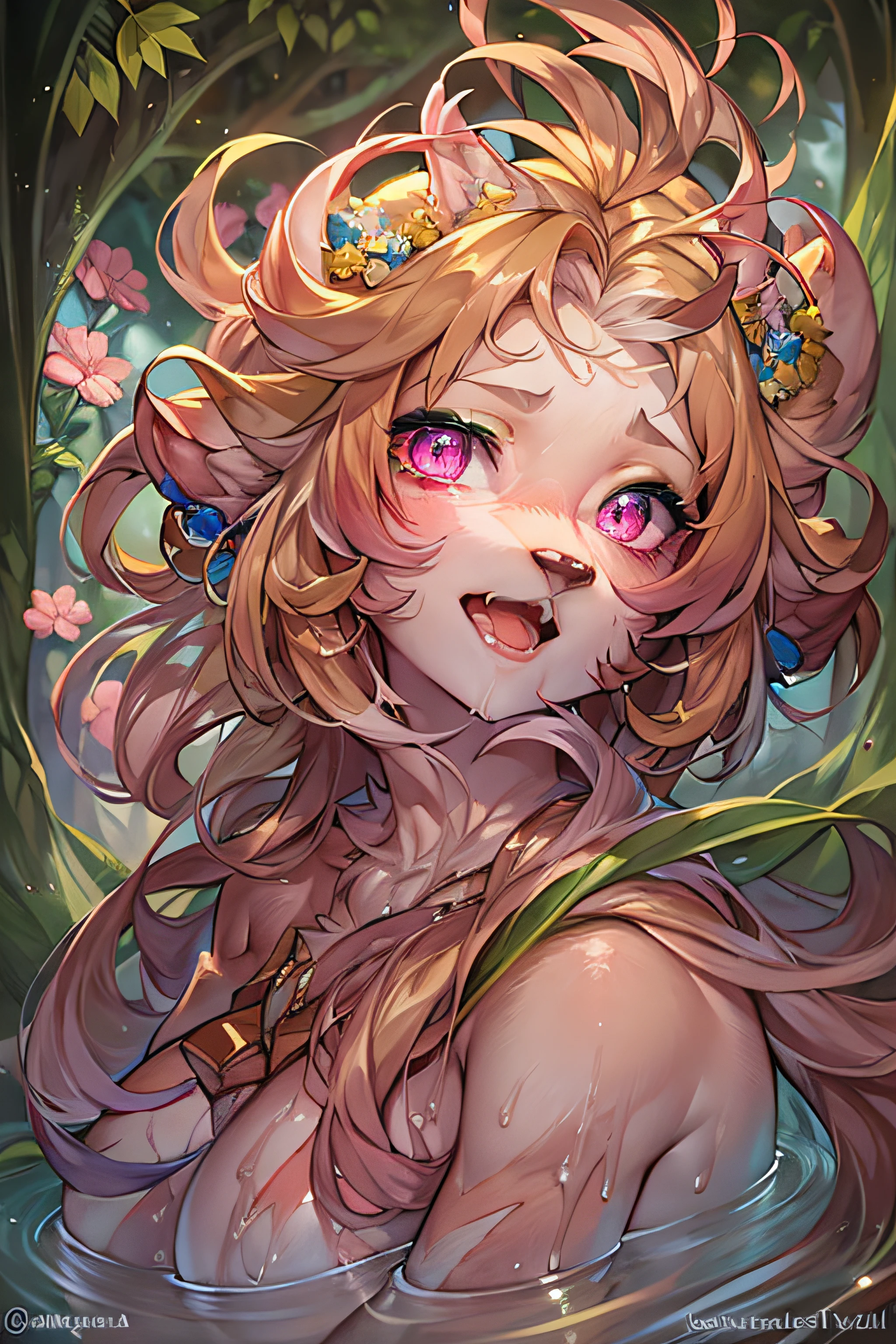 green eyes,eyeshadow,eyeball,symbol in eye,sparkling eyes,gradient eyes,wide eyes, snake pupils, @ @, pink eyes