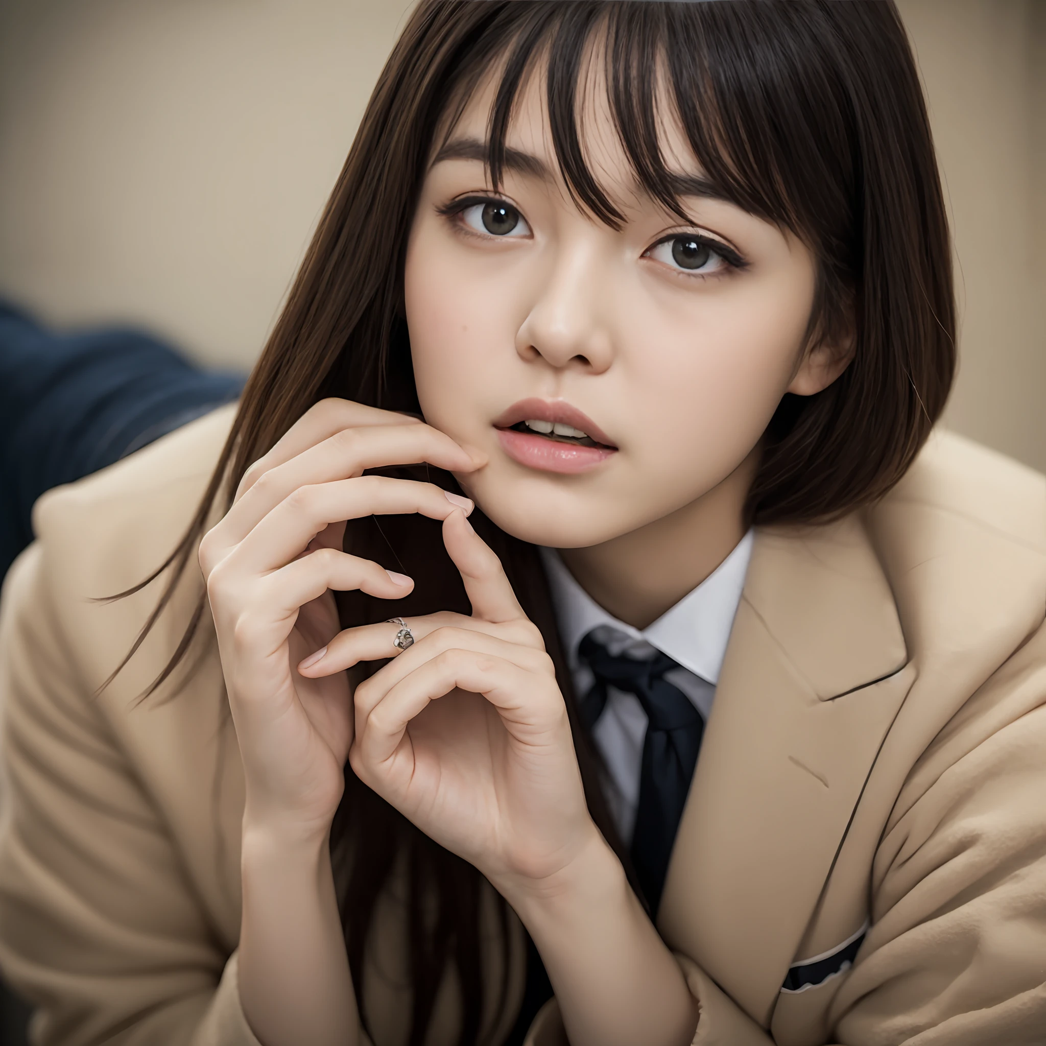 High school girl infected with a virus that extremely increases libido、Girls who start masturbating everywhere、I can only think about sex anymore、top-quality、masutepiece、All women:2, Japanese, (Naked age girl in uniform jacket {and skirts:0.5})、Mass sweat、ultra gigantic tits、tearful, Confused, however、Fiercely lustful expression, Watch your audience enthusiastically:1.2, Ask viewers to kiss you、Detailed{faces, skins, Eyes, nase, Bocchi}, Composition with depth