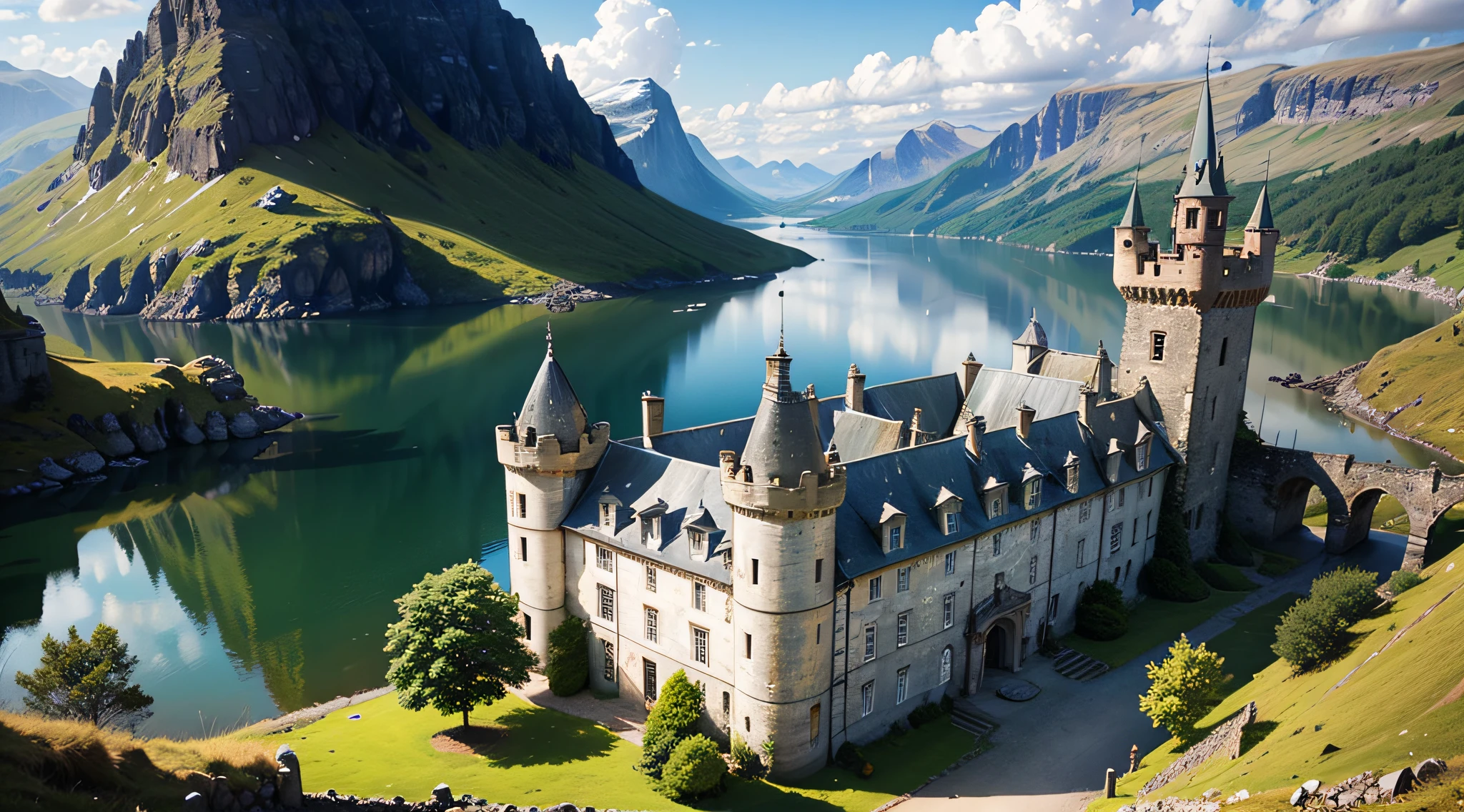 The Scottish Highlands: Rugged mountains, picturesque lochs, and historic castles create a magical setting