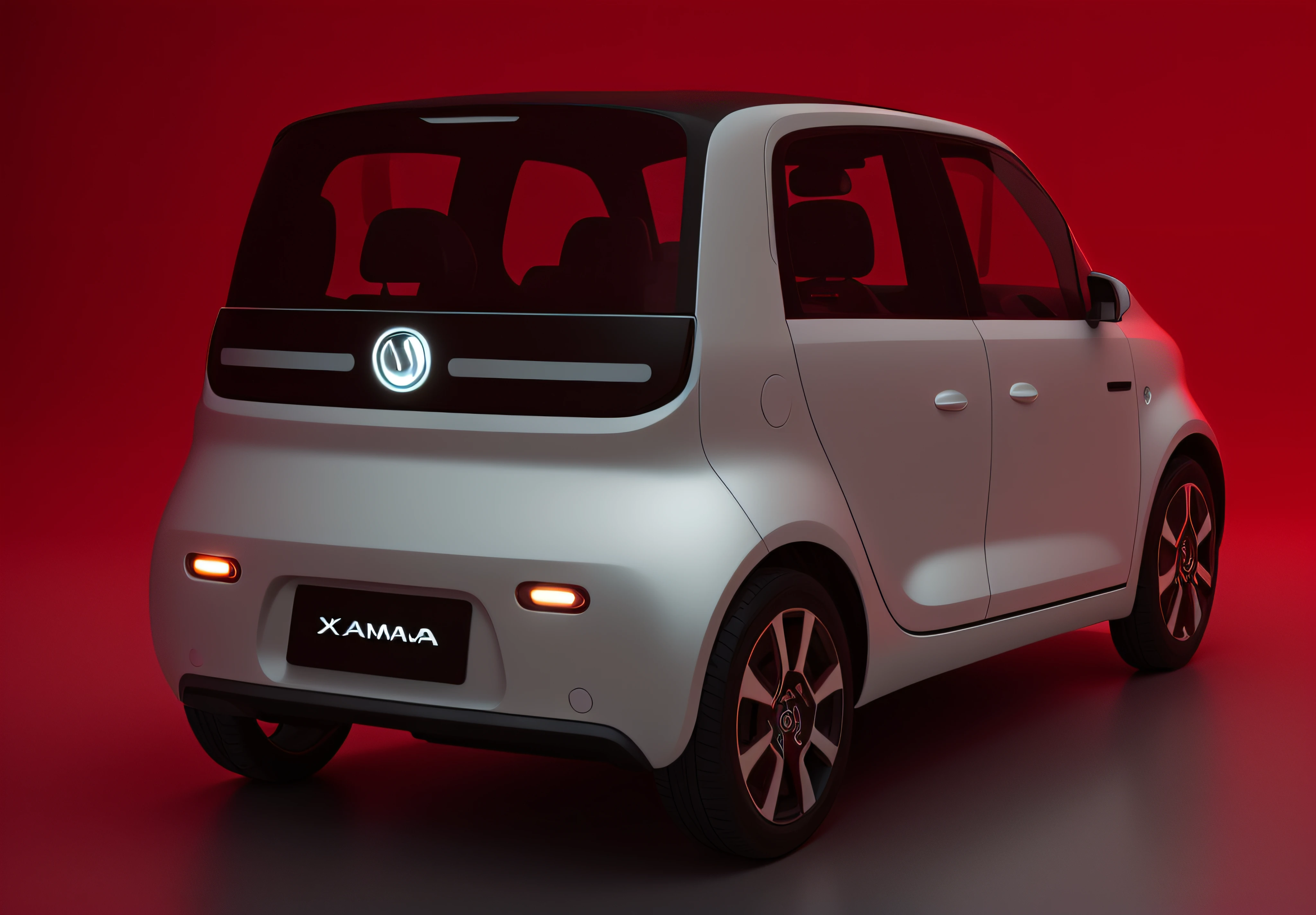 softlighting，Close up of white car on red background，KAMA Russian electric vehicles，Futuristic product car lens，cute future vehicles，Vehicle design trends，Zen concept，new vehicle，intelligent,,,,，Concept car，It has red and black paint，conceito，car concept，shaxi，Front perspective，tmasterpiece，Highest quality t，Extremely beautiful reflections，The best reflection，（Very detailed CG unity 8K wallpaper）（Best quality t）（The best illustrations）（The best shades），rendering by octane，Ray traching，Ultra-fine details，portrait symetrical， (Cyborg:1.1)，([Tail | detailed wire]:1.3)，(Complicated details)，hdr，(Complicated details，ultra - detailed:1.2)，Cinema lenses，Vignette，at centre，(Cyborg:1.1)，([Tail | detailed wire]:1.3)，(Complicated details)，hdr，(Complicated details，ultra - detailed:1.2)，Cinema lenses，Vignette，at centre，  Close up of a small white car on red background, kama russian electrocar, futuristic product car shot, vehicle concept photo!!, new vehicle, full view of a car, 3 d render even lit, Smart, art concept, finalrender, car concept, A digital rendering, 3 d render n - 9, semi - realistic render, hydrogen fuel cell vehicle，--Auto --S 2
