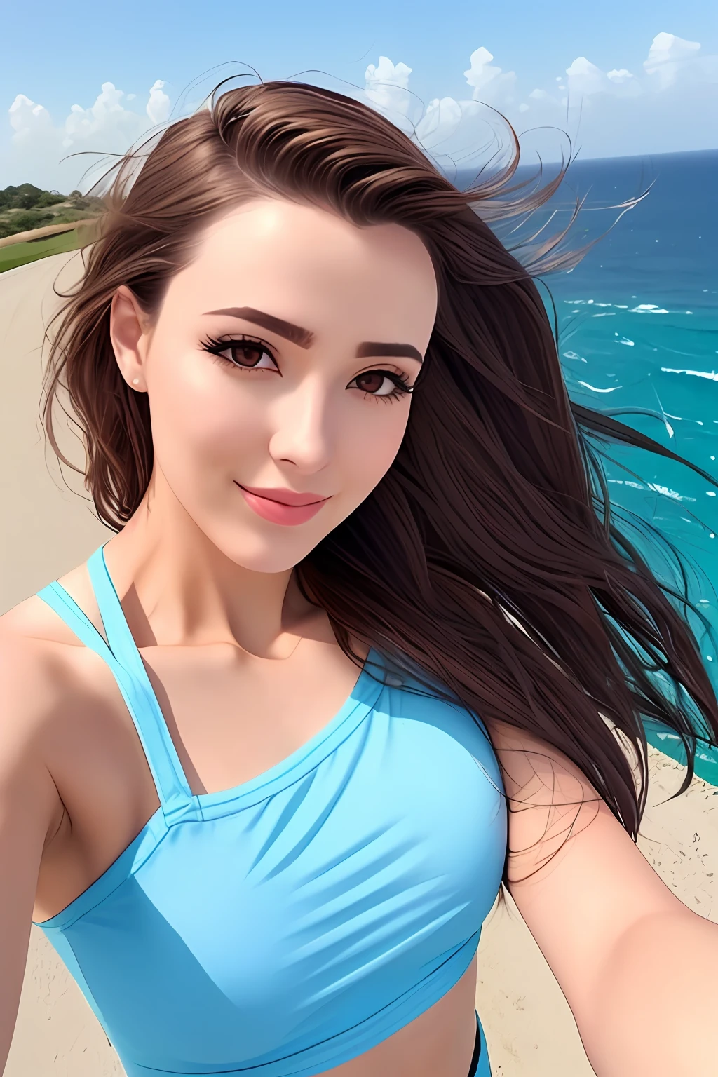 Real Women Selfie wind