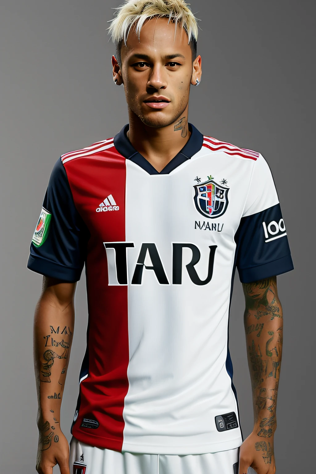 Neymar, soccer player Neymar Jr shirt of São Paulo Futebol Clube