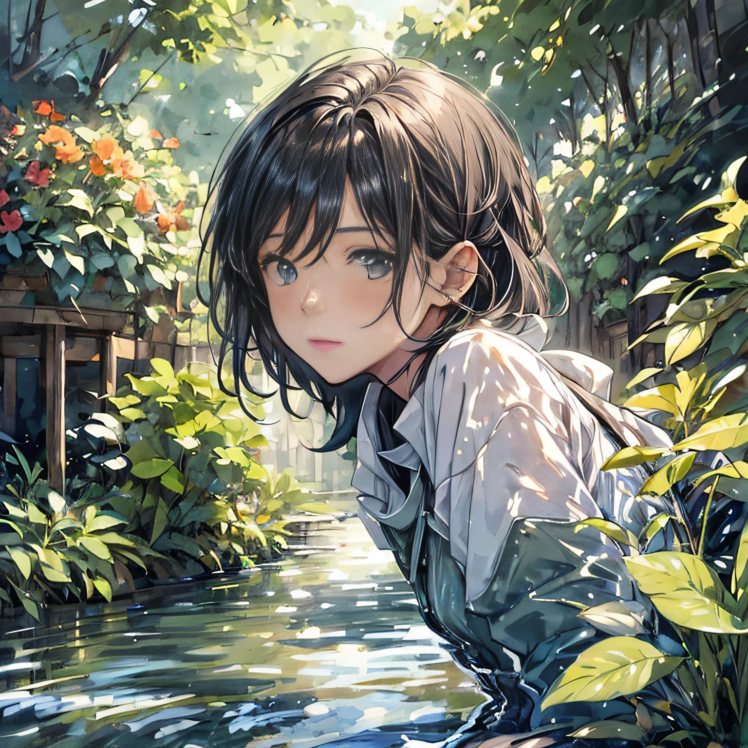 (masterpiece, best quality, beautiful art:1.4) of 1girl drowning in the flood, city background, digital art, trending on artstation, 4k, high detail, high-resolution, professional painting, ultra-detail, hdr, 4k uhd, 8k, unreal engine 5, cinematic, neon highlights, volumetric lighting, realistic shadows, reflections, unreal engine 5, cinematic wallpaper, 8k, romantic