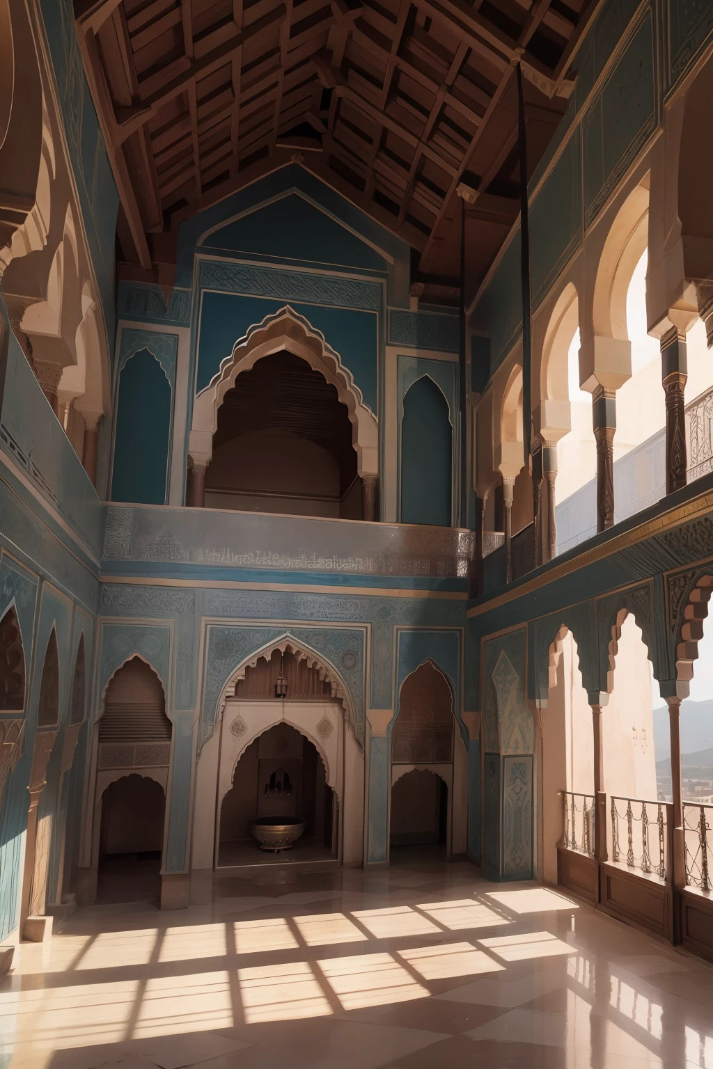 Great Legendary Moroccan castle interior