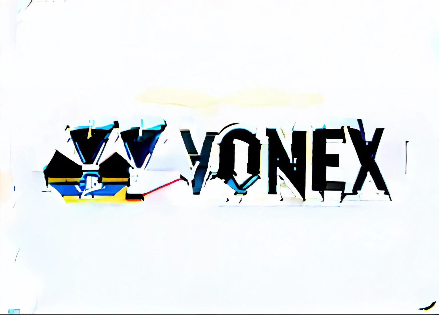 Black and white logo with Yonex lettering,  logo, logo, Sports logo, corporate logos,The icon for the organization,Anti-tech,Can't tell it's yy,Background opposition