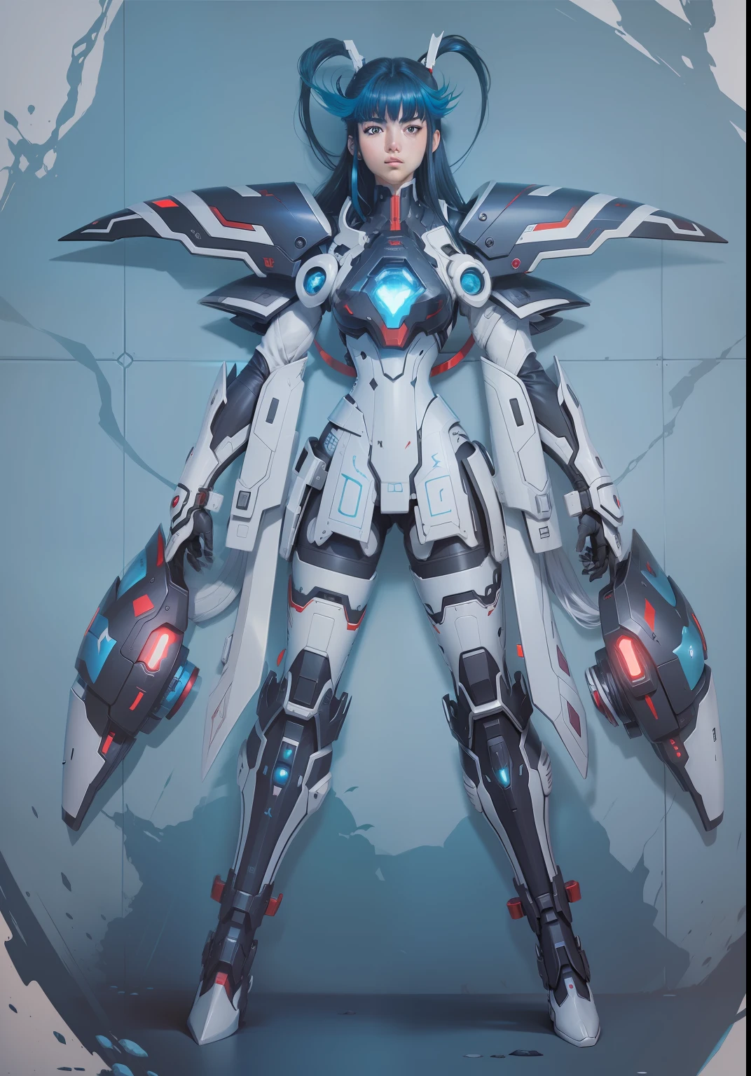 by artist "xenogears", Japanese Manga, acrylic, high contrast, colorful polychromatic, ultra detailed, ultra quality, CGSociety, inspired on xenogears, weltall from xenogears, omega weltall from xenogears"