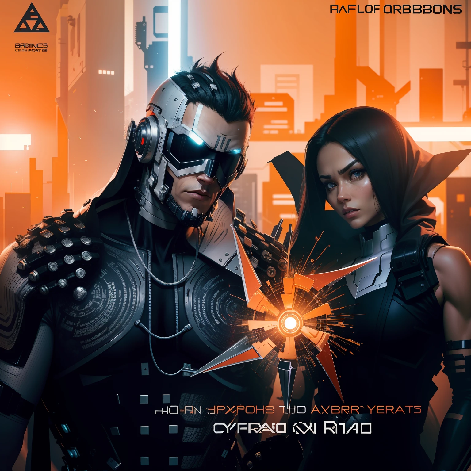 Cyborgs. Change the background to advanced year. Half human half robot